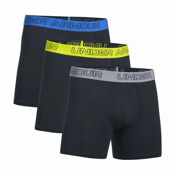 Men's Charged Cotton Boxerjock 6" (3 Pack) Recreational sports clothing