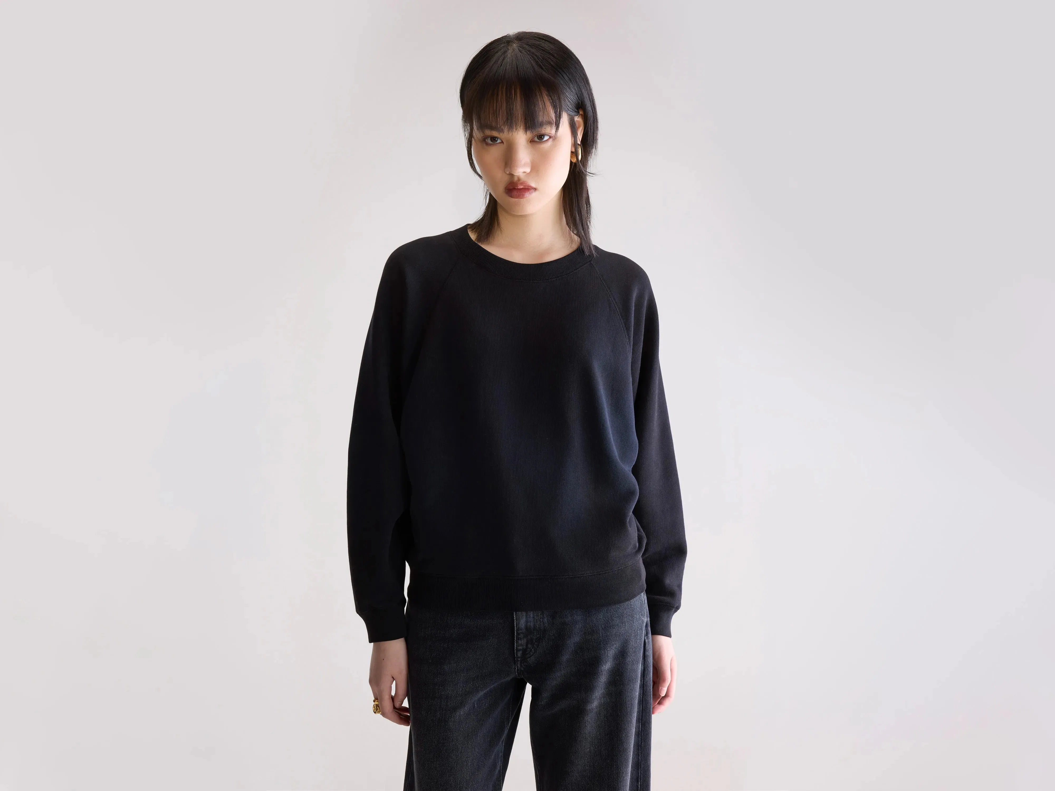 Fella relaxed sweatshirt (252 / W / BLACK BLUE) Swimming wear