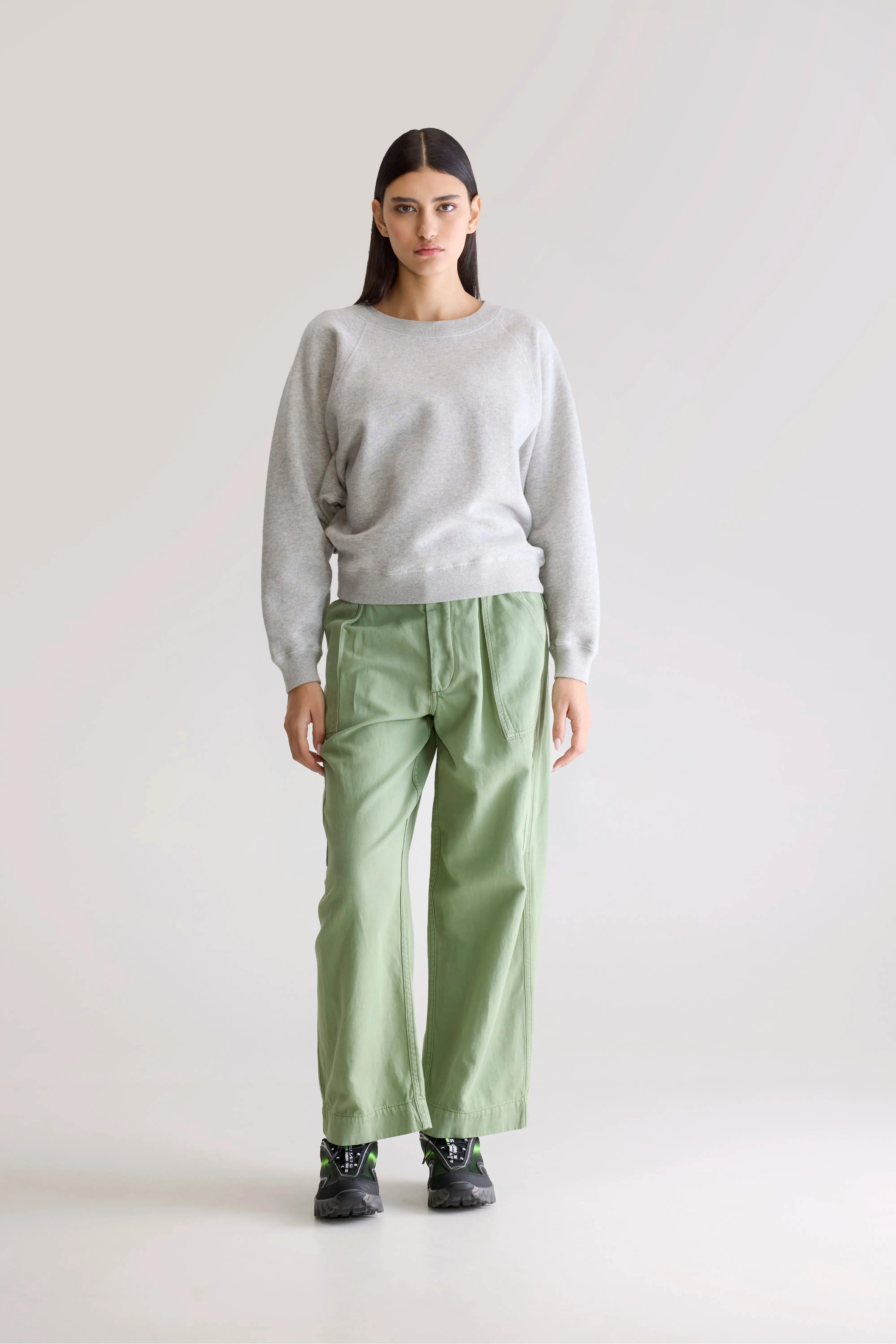 Coffee Date Simple Look Fella relaxed sweatshirt (252 / W / H. GREY)