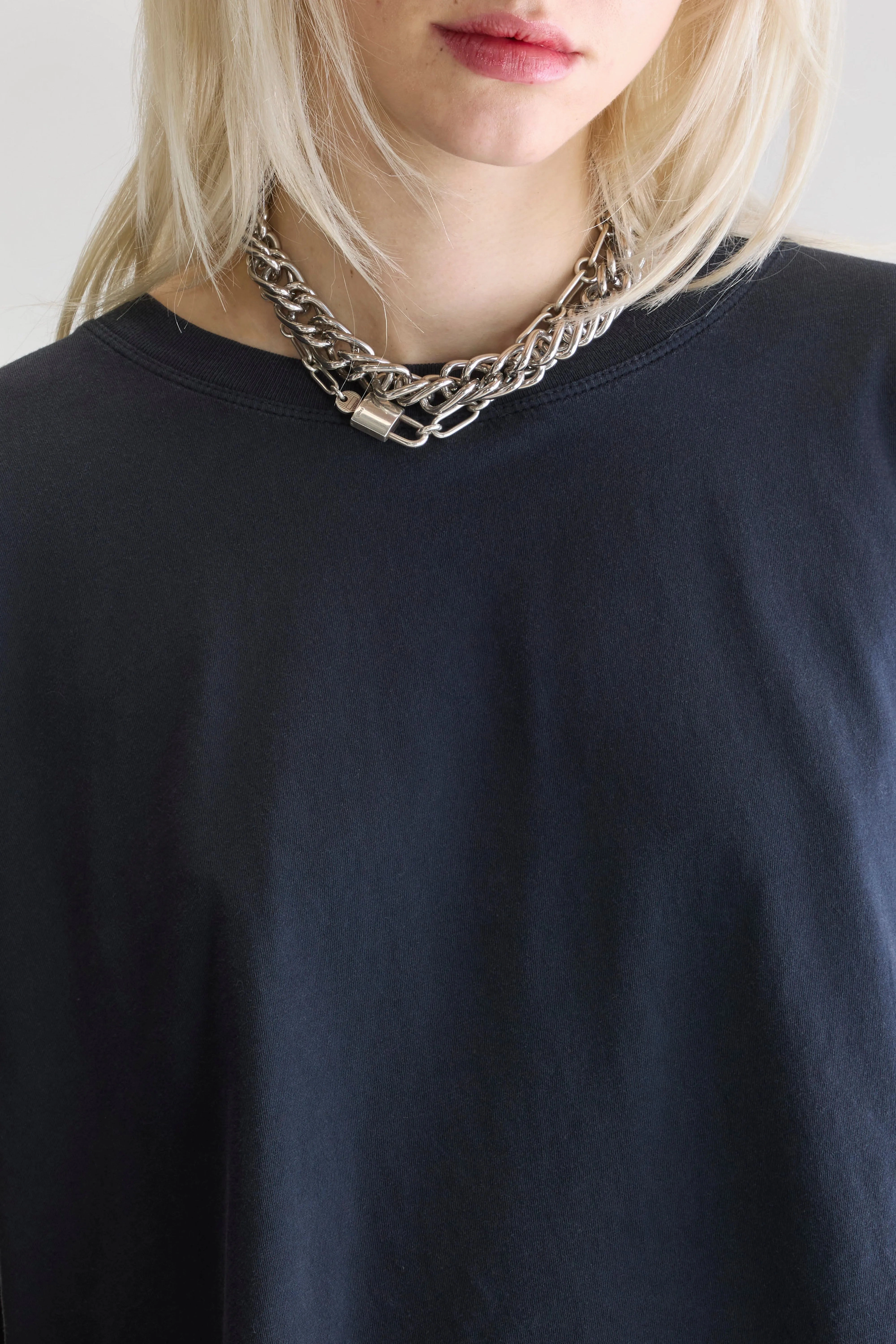 Fercy long-sleeve t-shirt (252 / W / BLACK BLUE) Cozy Top