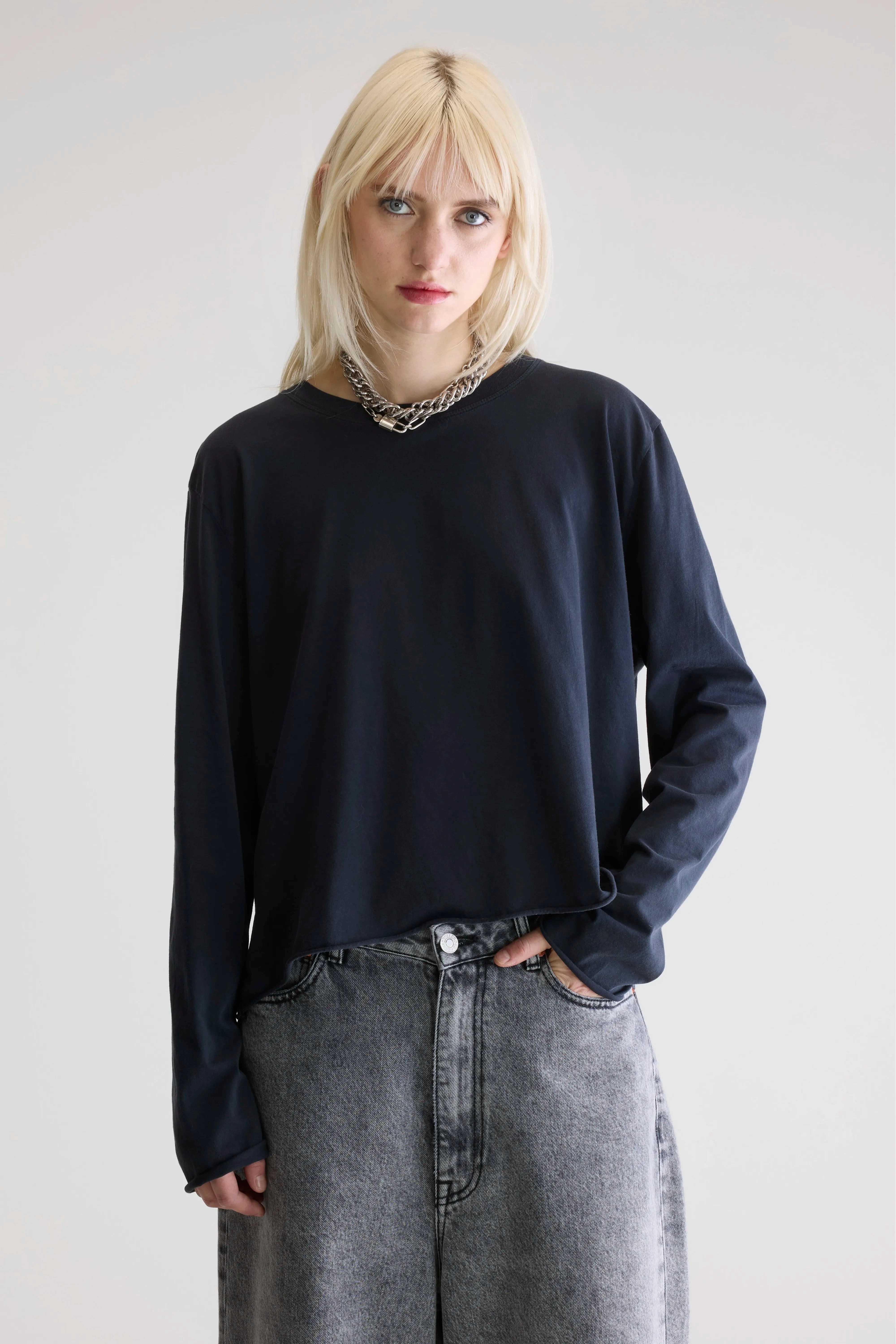 jersey Fercy long-sleeve t-shirt (252 / W / BLACK BLUE)