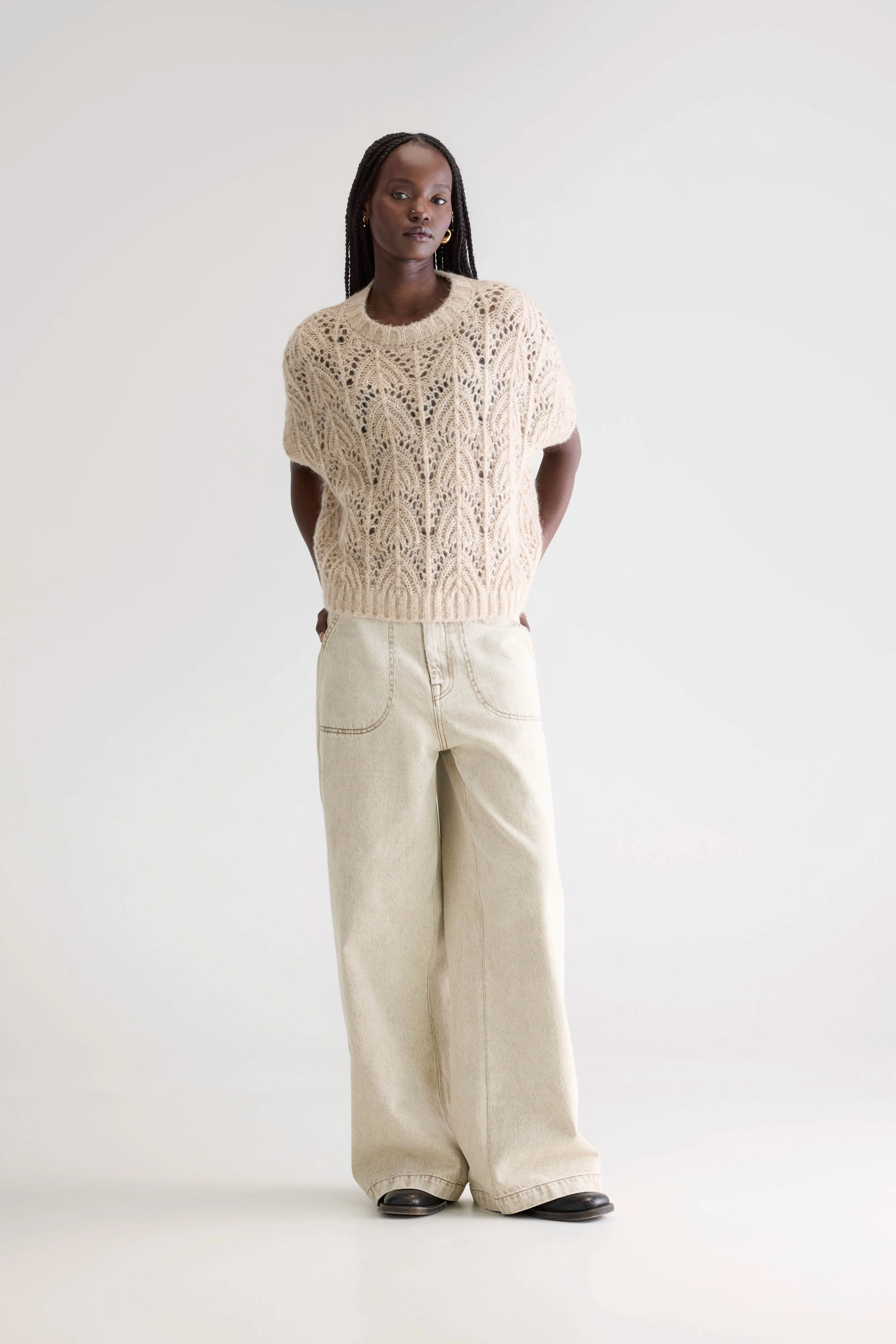 NonIrritating Seams Noffy sleeveless sweatshirt (252 / W / COMBO A)