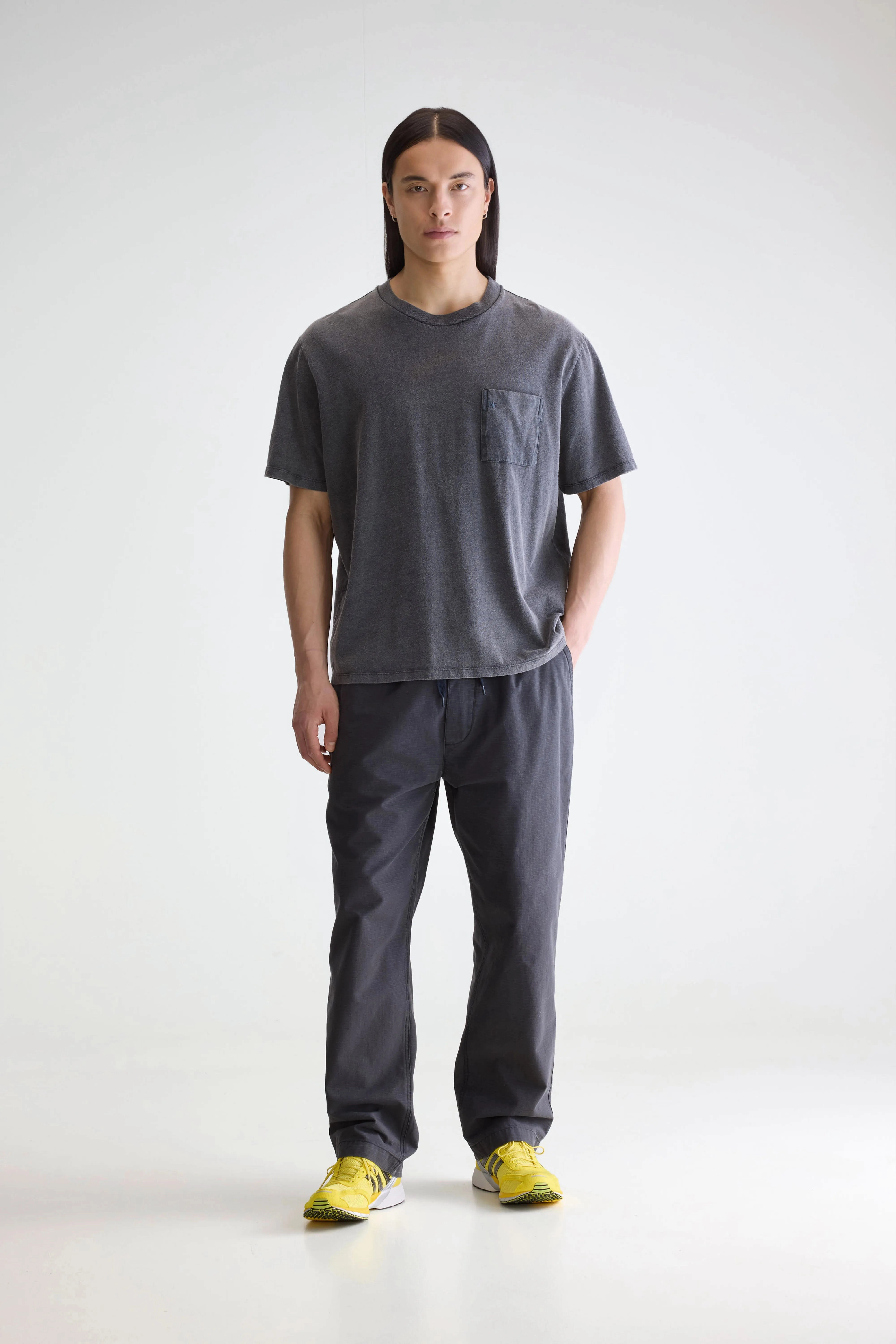 Video relaxed t-shirt (252 / M / BLACK SAND) Work Appropriate Breathable Stretch
