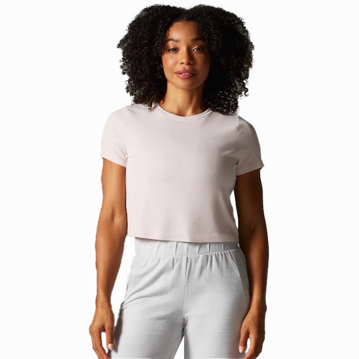 Women's Ribbed Tee Abrasion resistant Soft Fabric
