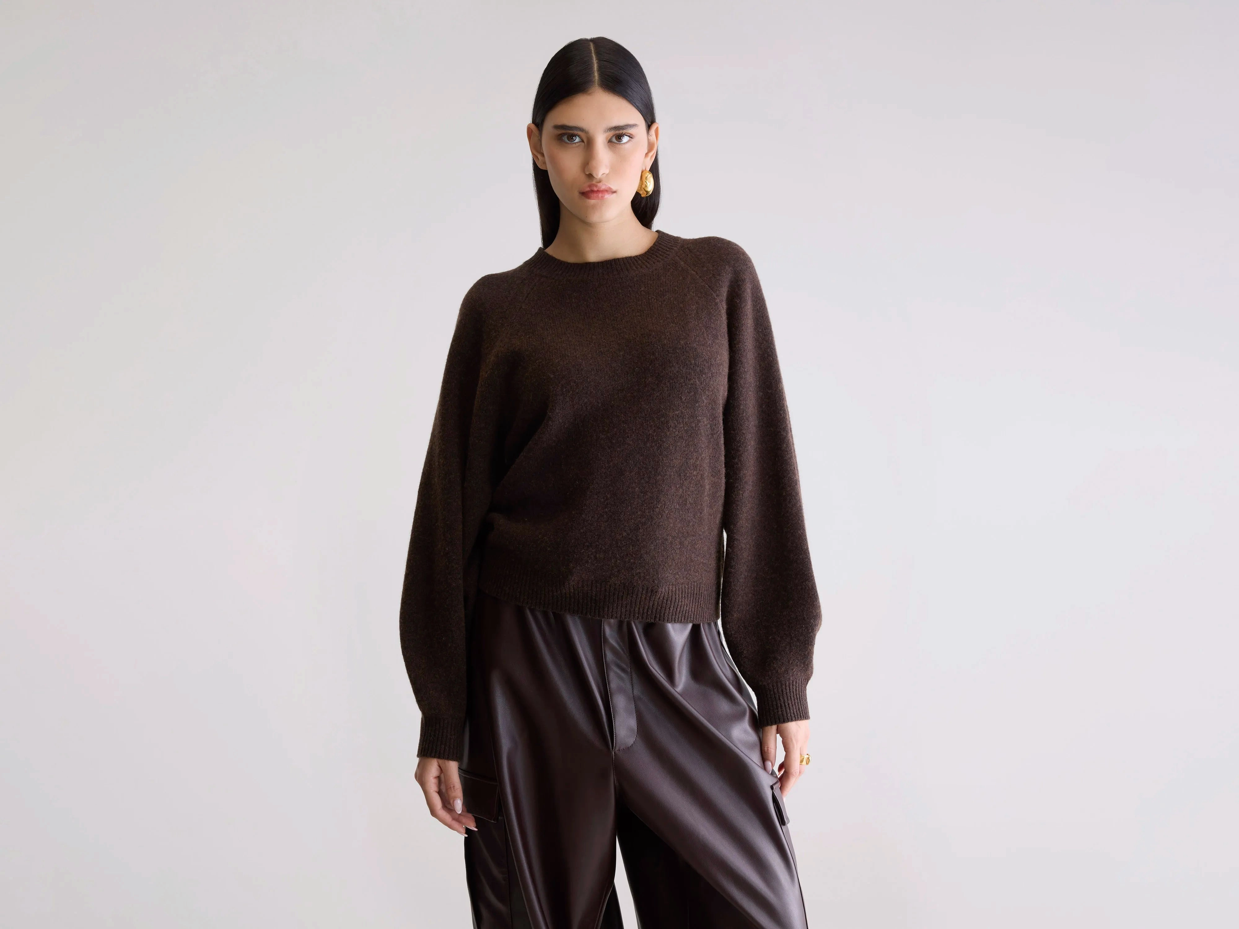 On-The-Go Ameka Crewneck Sweater (252 / W / DARK ROAST)