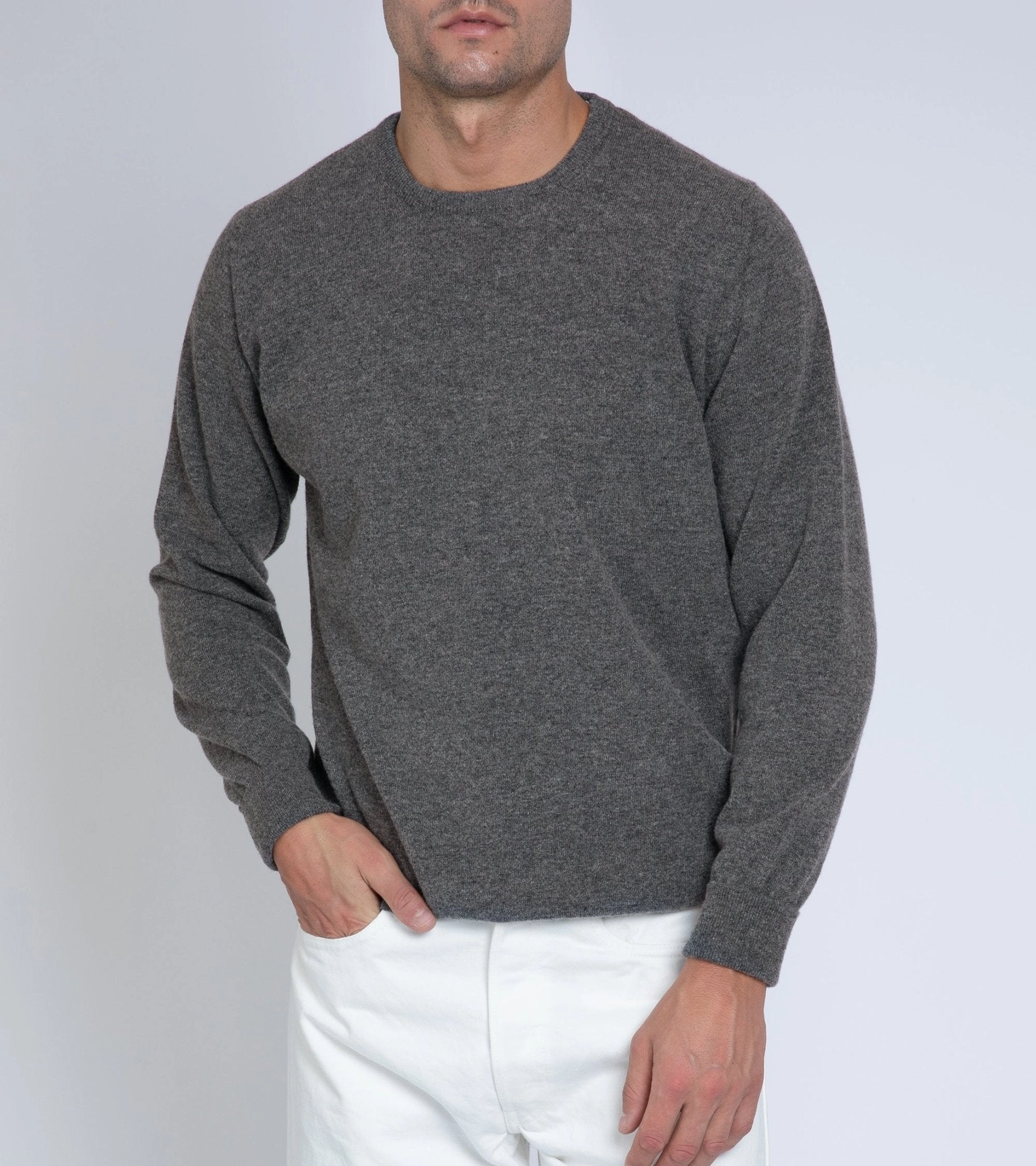 Trunk Walden Geelong Crew Neck Sweater: Grey Fresh Layer