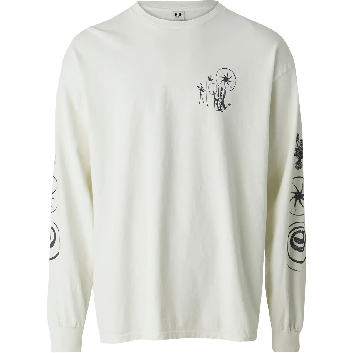 Men's Nature Drawing Long Sleeve Sporty Active Wear