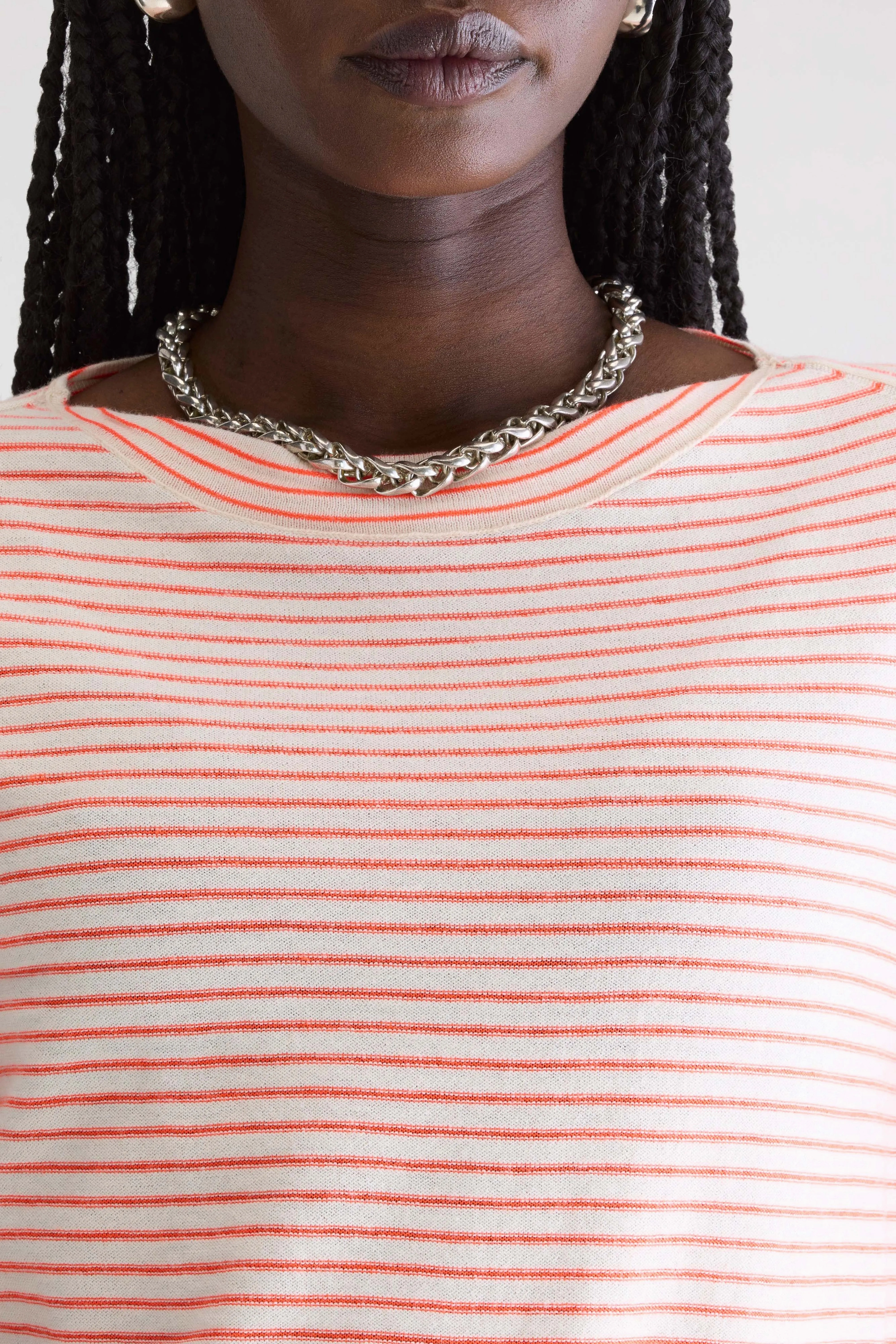 Gop boatneck sweater (252 / W / STRIPE B) Day To Night