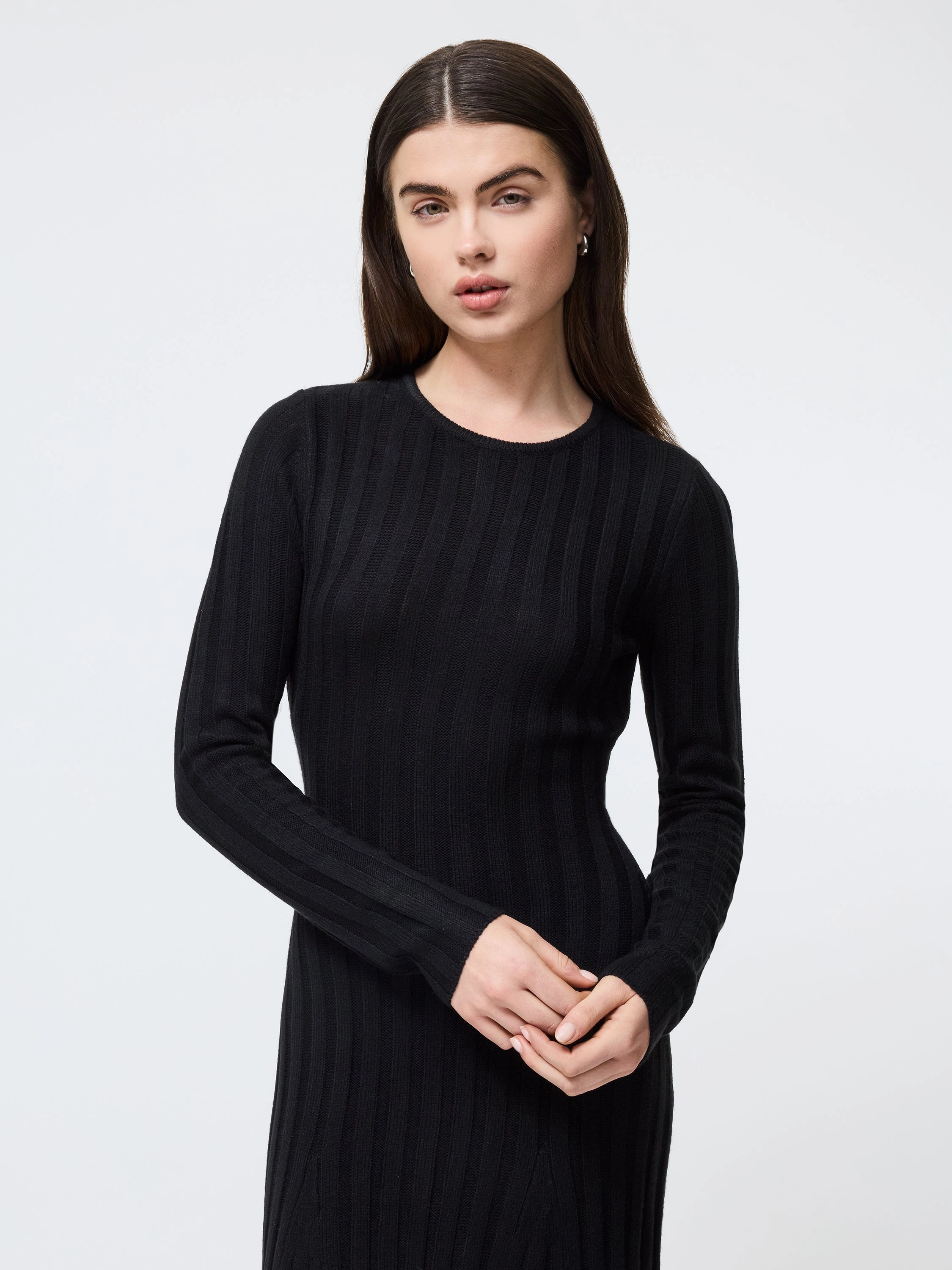Cool Comfort Minimal Comfort Babysoft Long Sleeve Midi Dress