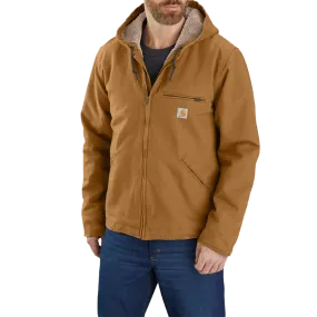 Resistant Shell Aim Men's Washed Duck Sherpa-Lined Jacket
