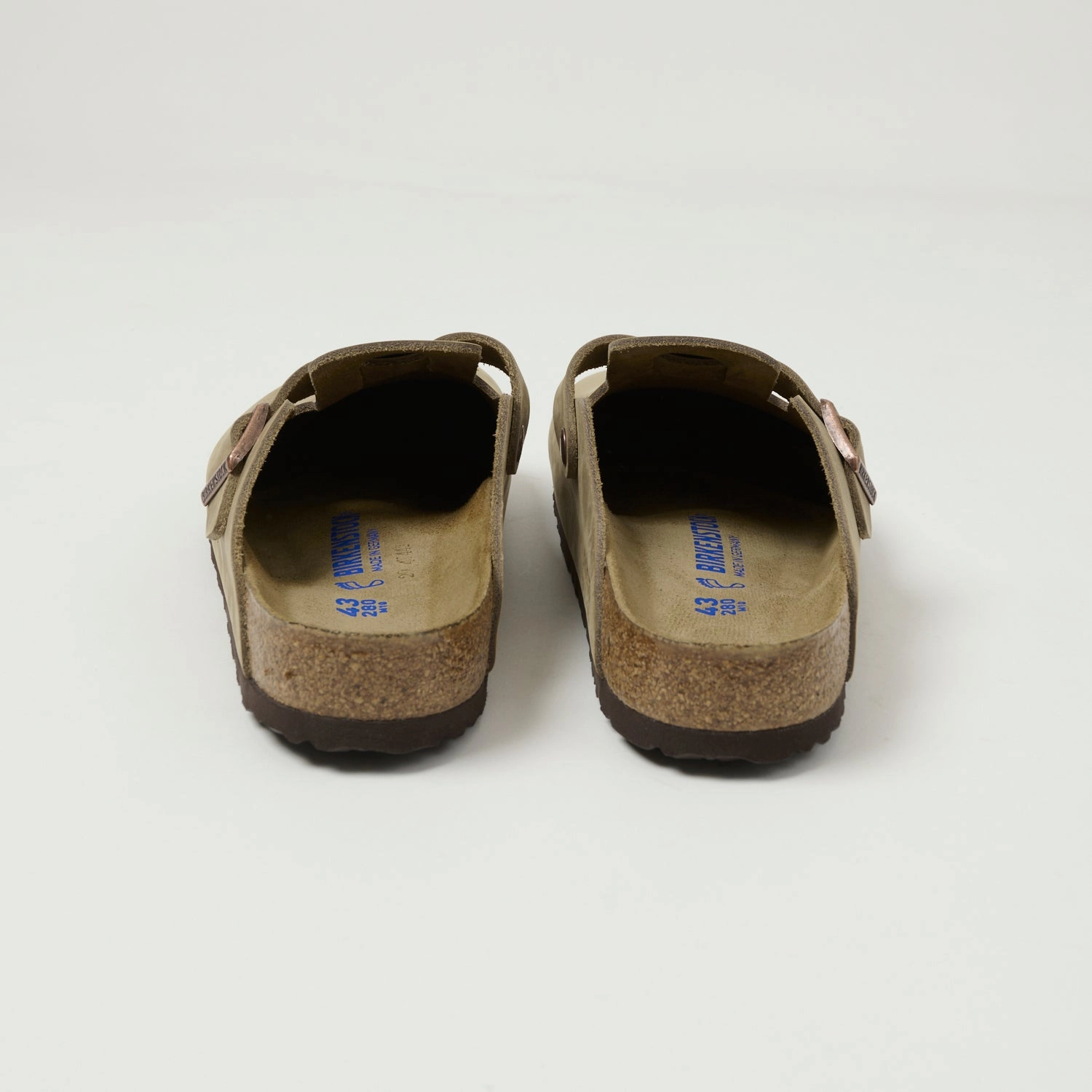 Birkenstock Boston Oiled Leather Shoe - Tobacco Brown High Heel