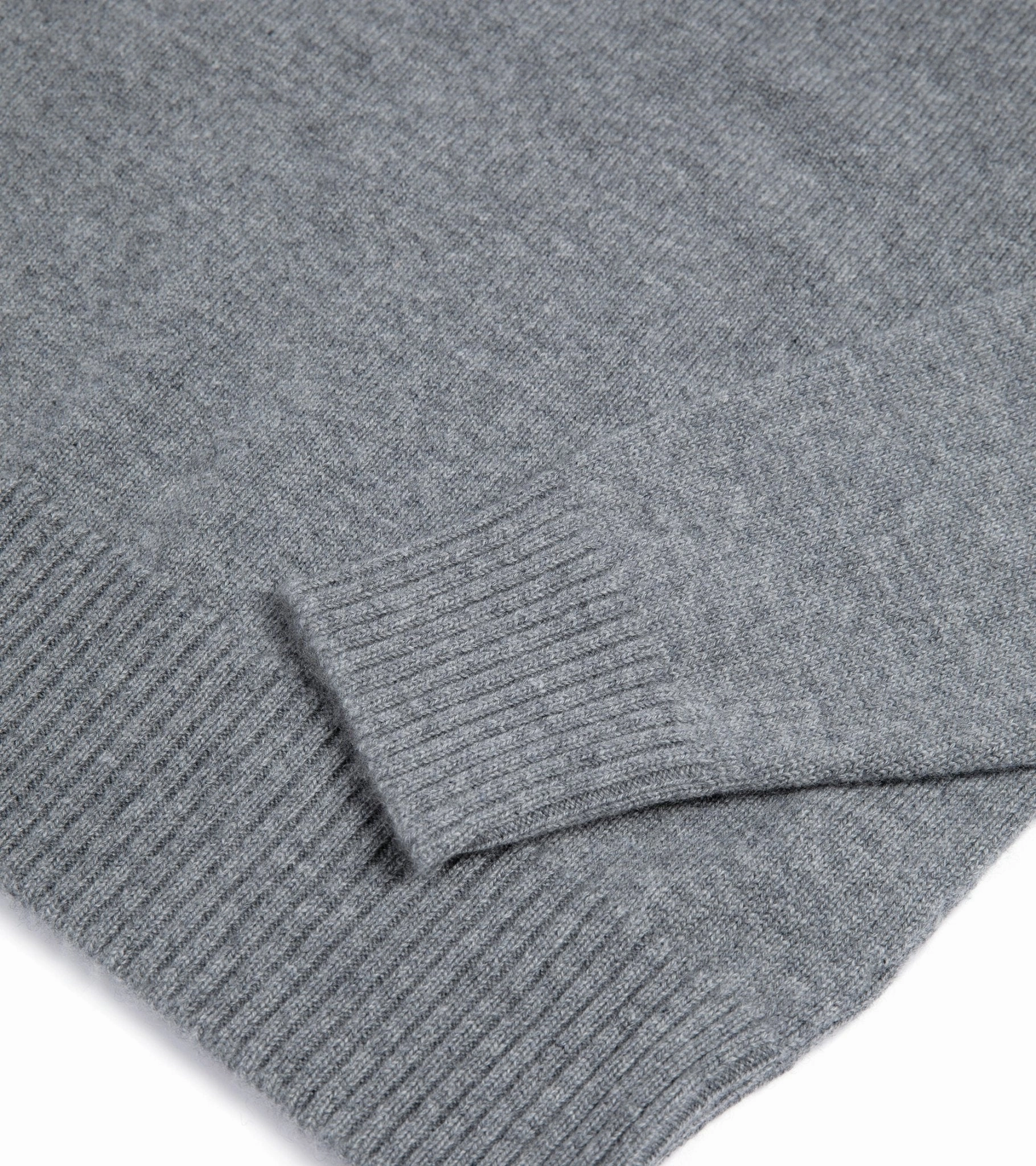 Low Key Trunk Dover Cashmere Crew Neck Sweater: Grey