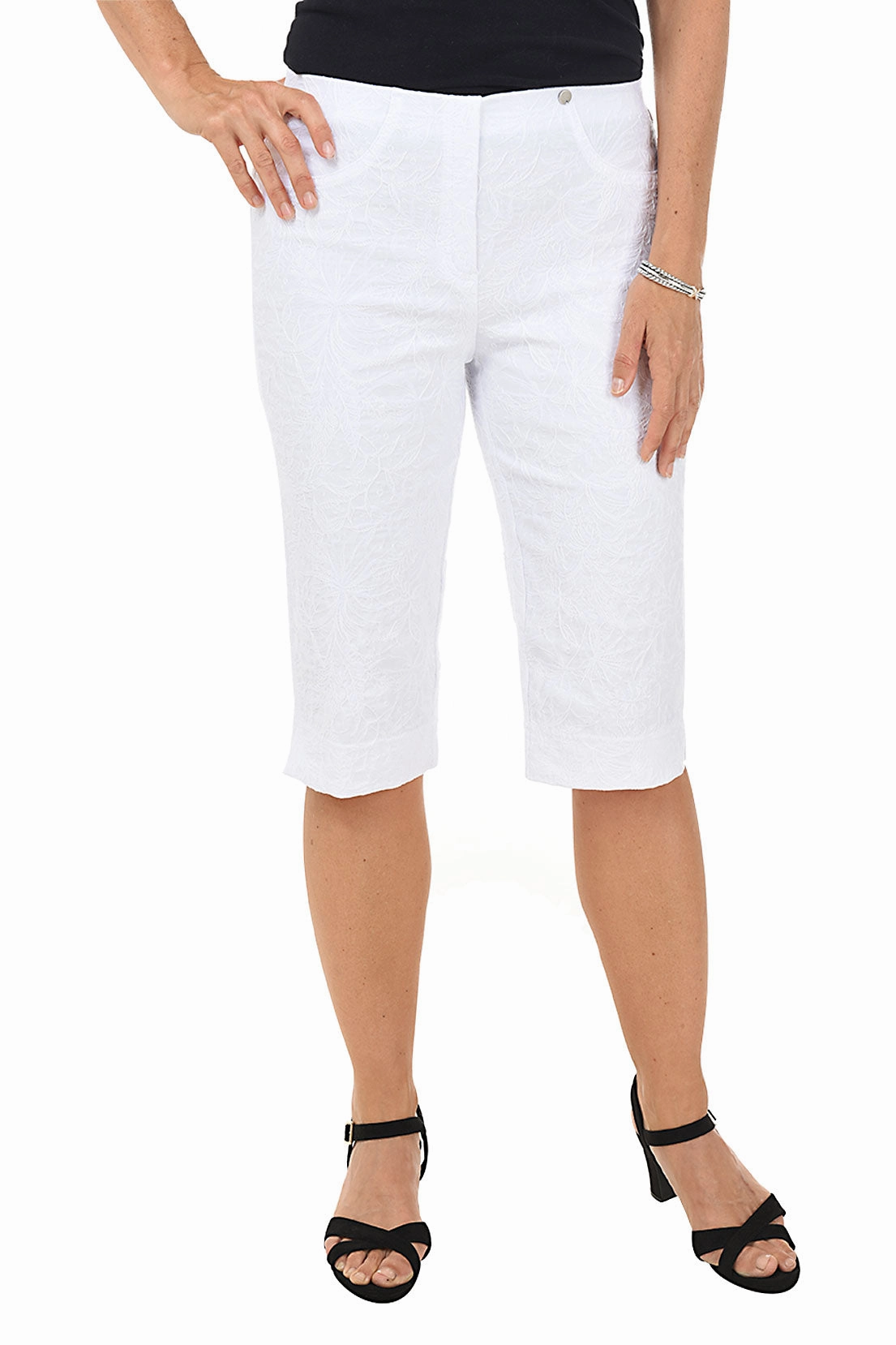 Floral Jacquard Pull-On Bermuda Short Active Movement