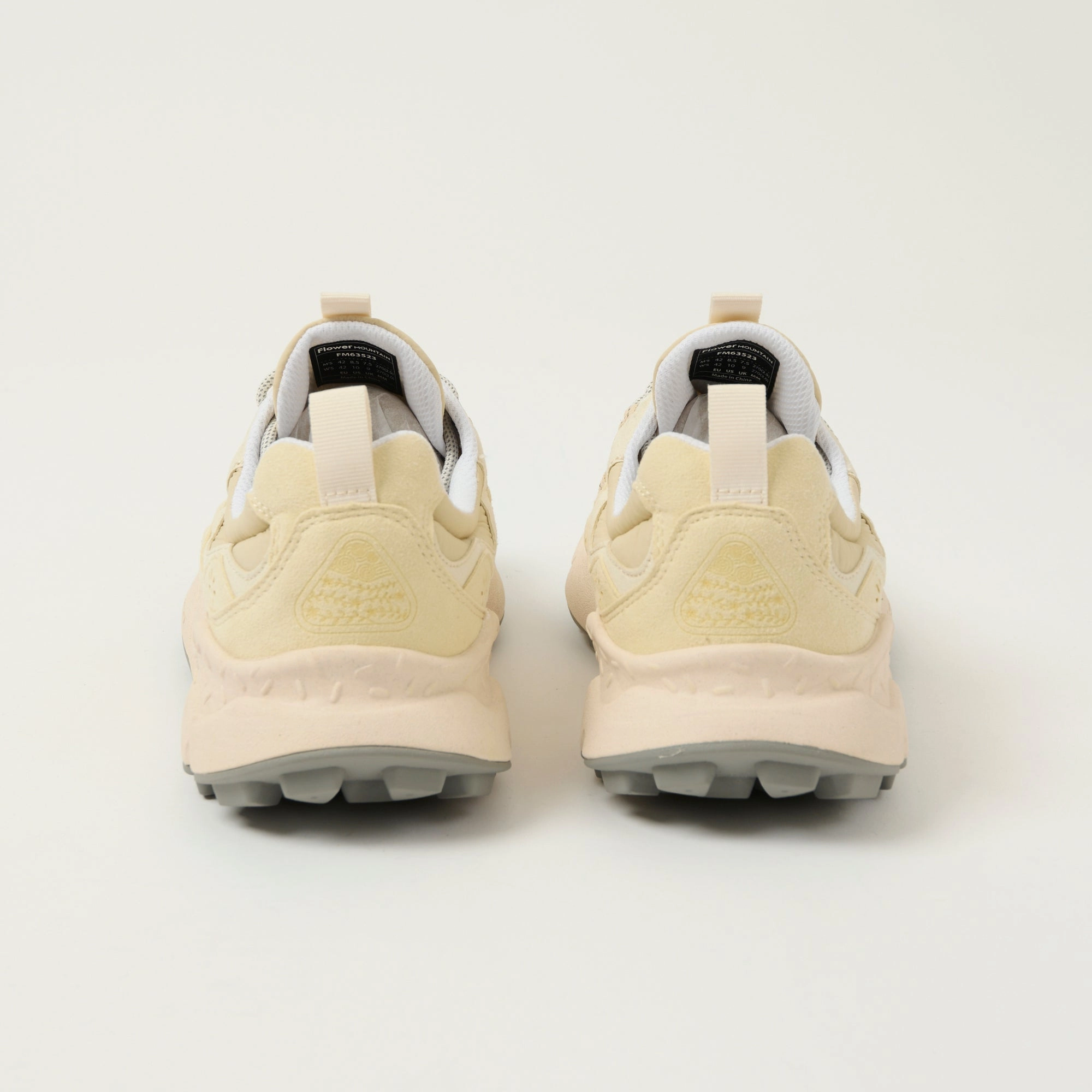 Low Rise Flower Mountain Yamano 3 'Kaiso' Eco Suede Sneaker - Light Beige