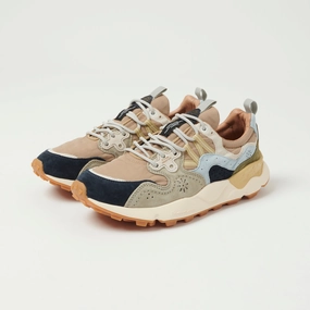 Flower Mountain Yamano 3 Man Suede/Nylon Sneaker - Black/Brown/Army Green Fast Entry Urban Commute