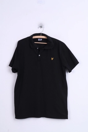 Adaptable Lyle & Scott Mens 2XL Polo Shirt Black Cotton XXL Sport