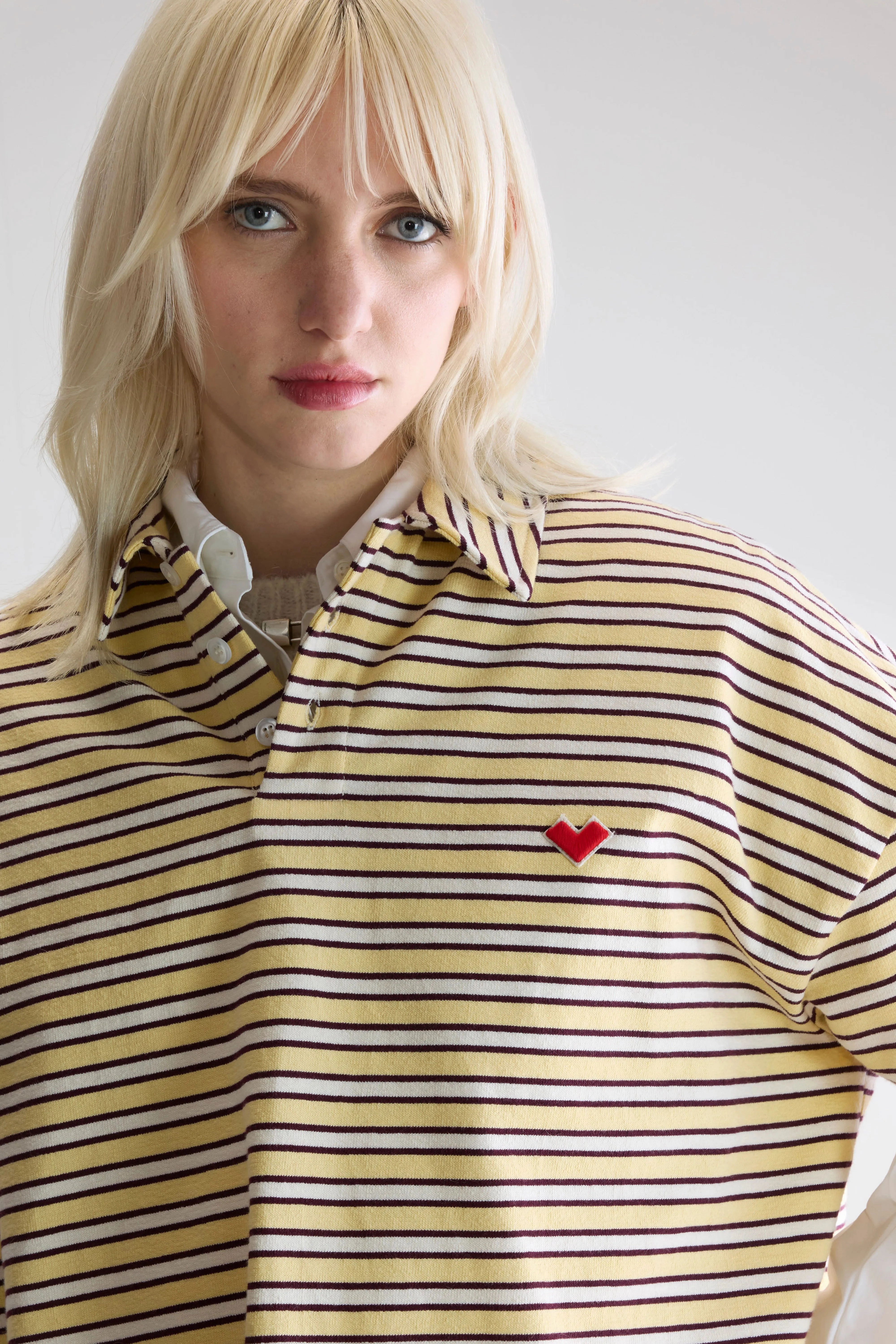 Coffee Run Urban Relaxed Foolo short-sleeve polo (252 / W / STRIPE A)