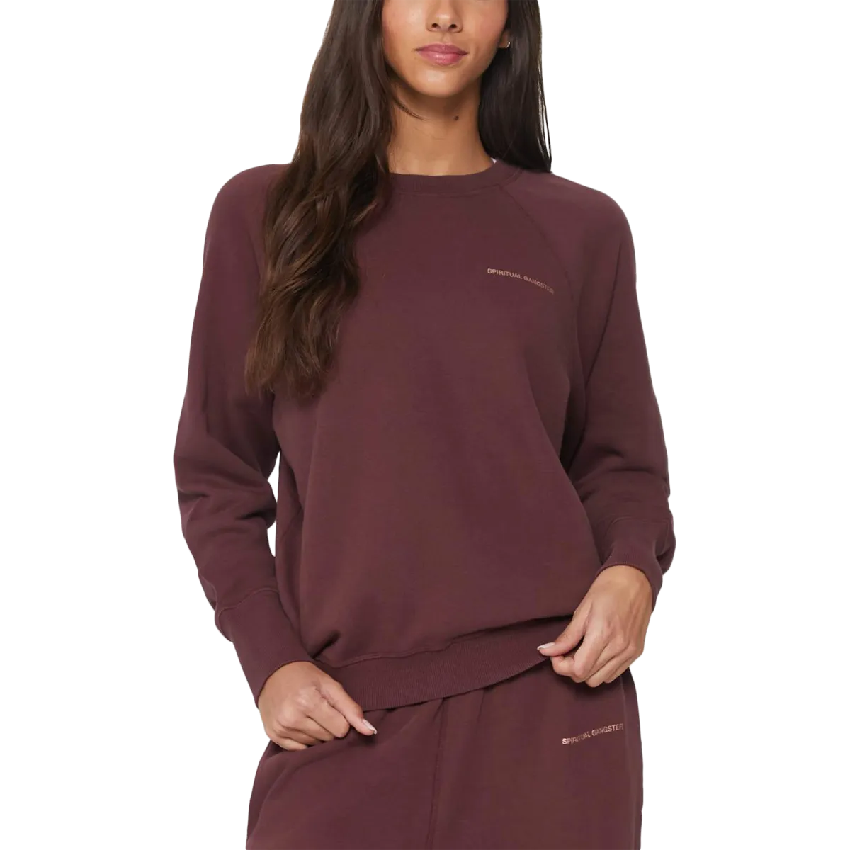 Effortless Hoodie Fresh Minimal Women's Be the Light Raglan Pullover