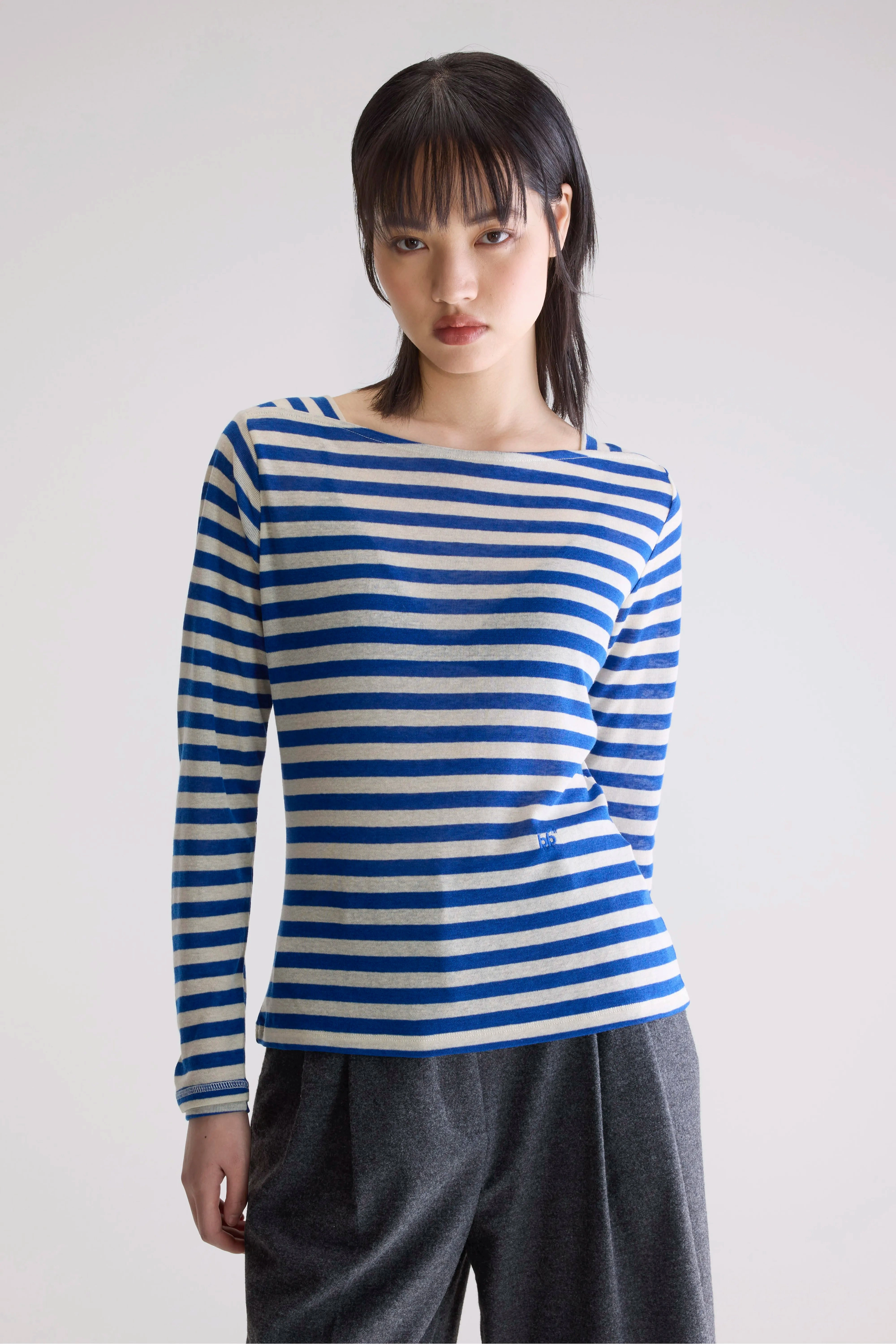 Sporty Layer Veras fitted t-shirt (252 / W / STRIPE A)