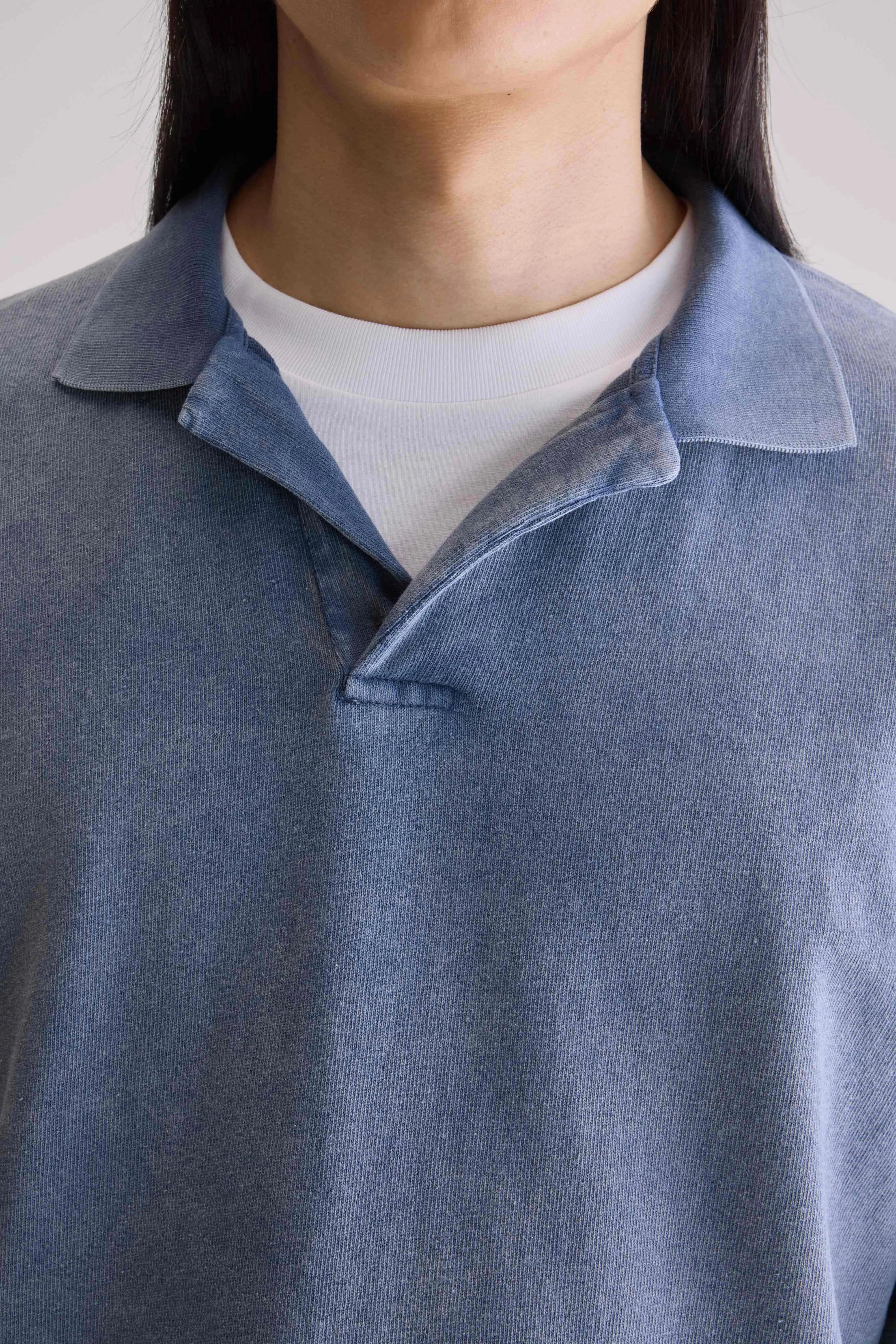 Collar Stay Slots Chill Vibe Vlugies long-sleeve polo (252 / M / BLUES)