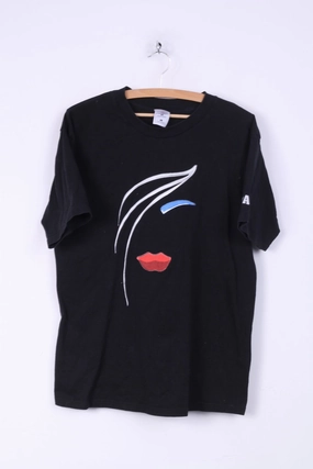 Low Impact Manufacturing Fruit Of the Loom Mens L Graphic Shirt Black Cotton New England Black Hair Expo Platinum 2000