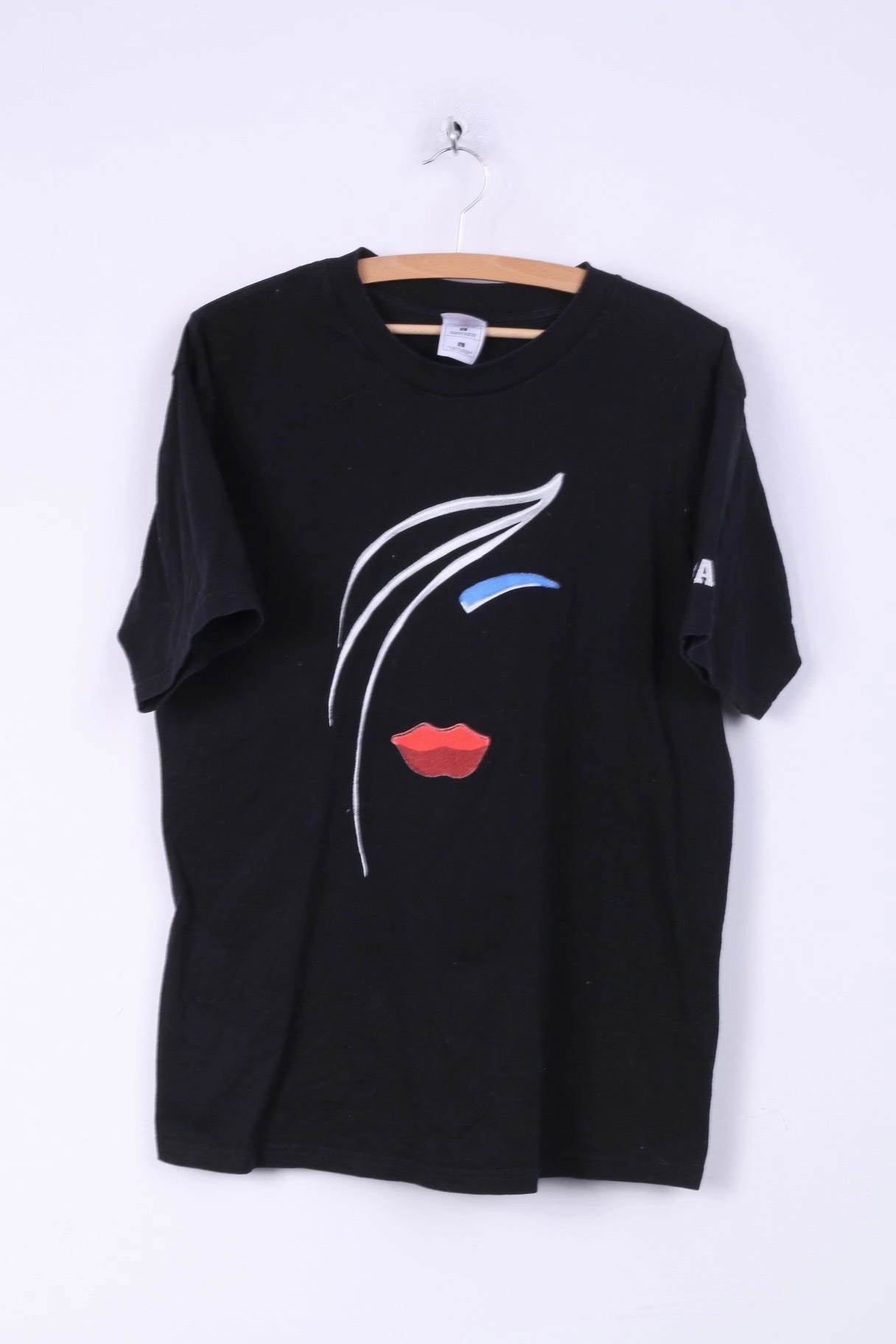 Low Impact Manufacturing Fruit Of the Loom Mens L Graphic Shirt Black Cotton New England Black Hair Expo Platinum 2000