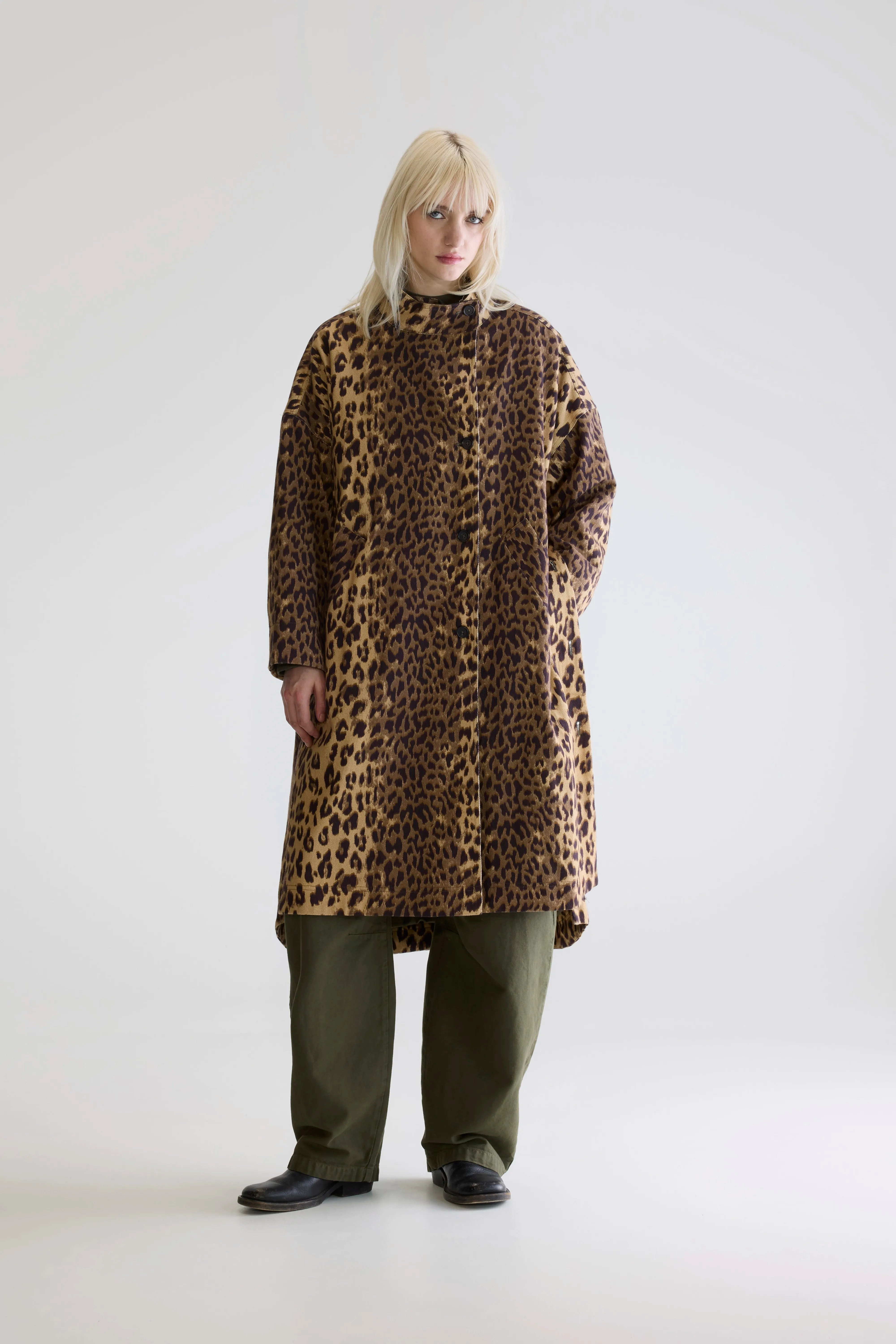 Juttac leopard-print trench (252 / W / COMBO D) MoistureWicking Technology Kangaroo Pocket