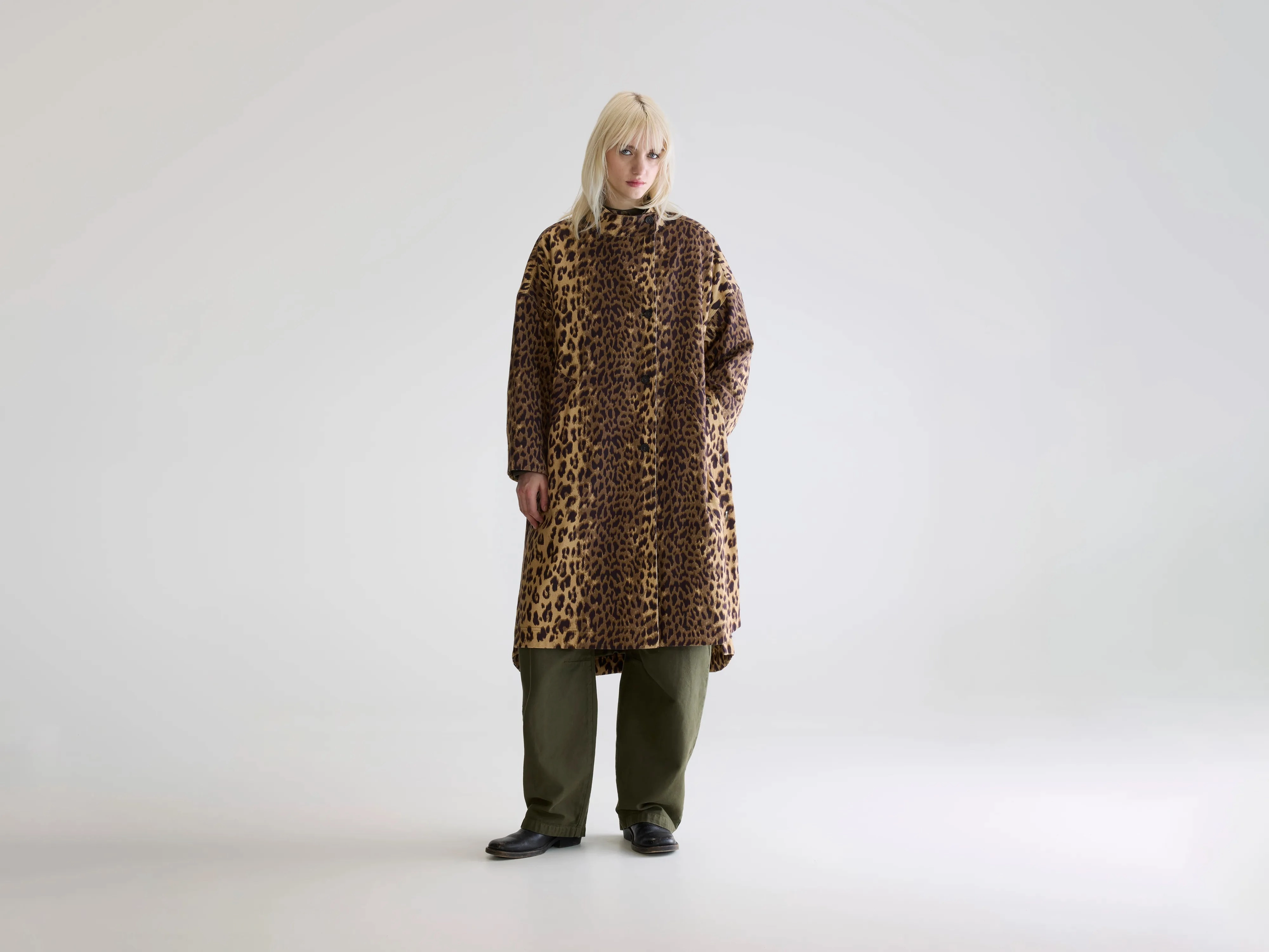 Juttac leopard-print trench (252 / W / COMBO D) All Day Comfort Design