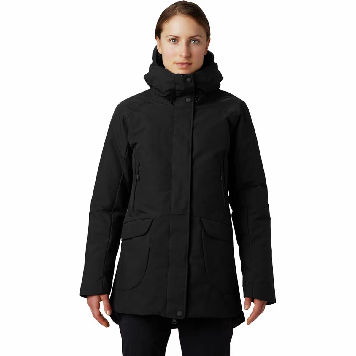 Mountain Hardwear Women's Summit Shadow Gore-Tex Down Parka FullLengthZip Ergonomic Cut