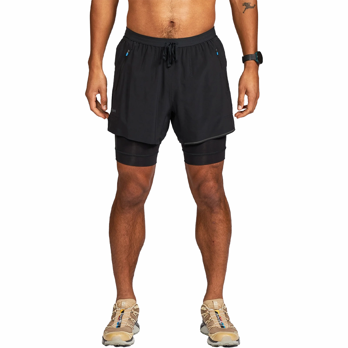 Street Layers semi-formal look Men's 5" AFO Middle Short Ultra 2-in-1