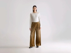 All Purpose Modern Relaxed Galina wide trousers (252 / W / SOIL)