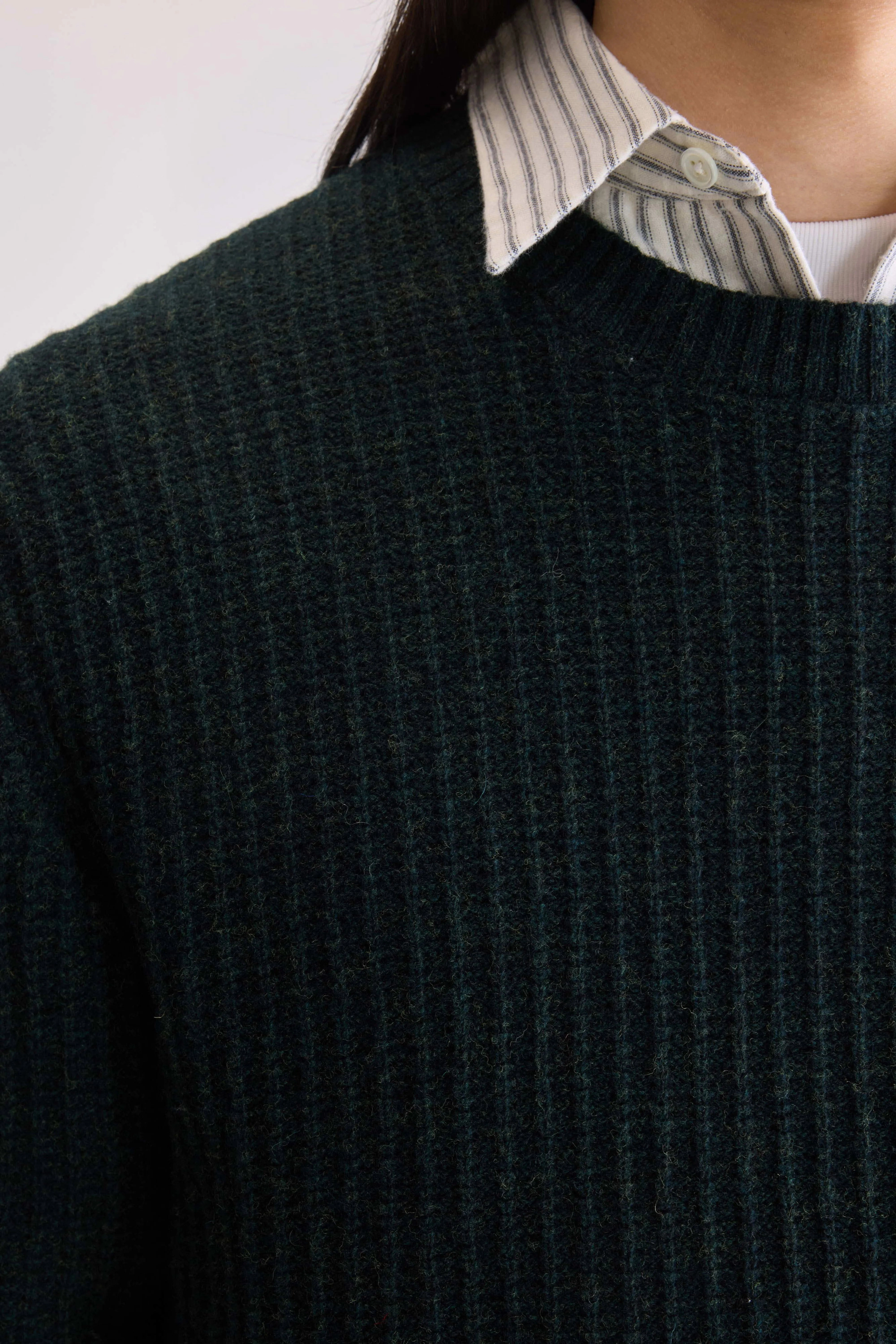 Geivyn crewneck sweater (252 / M / JET SET) Yearlong Favorite Cashmere Blend