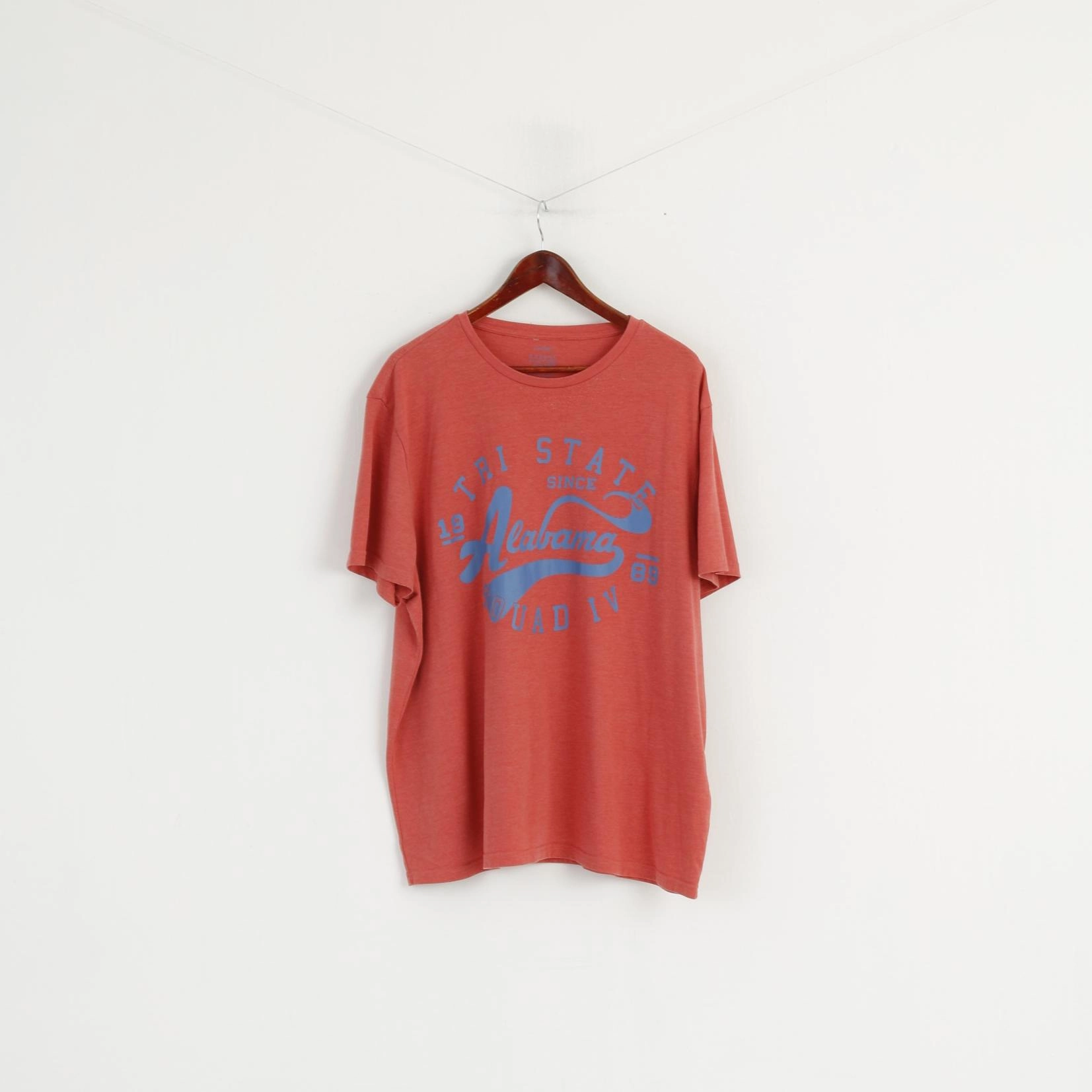 Vegan George Men XXXL T- Shirt Brick Orange Graphic Cotton Casual Outfitters Jersey Alabama Top