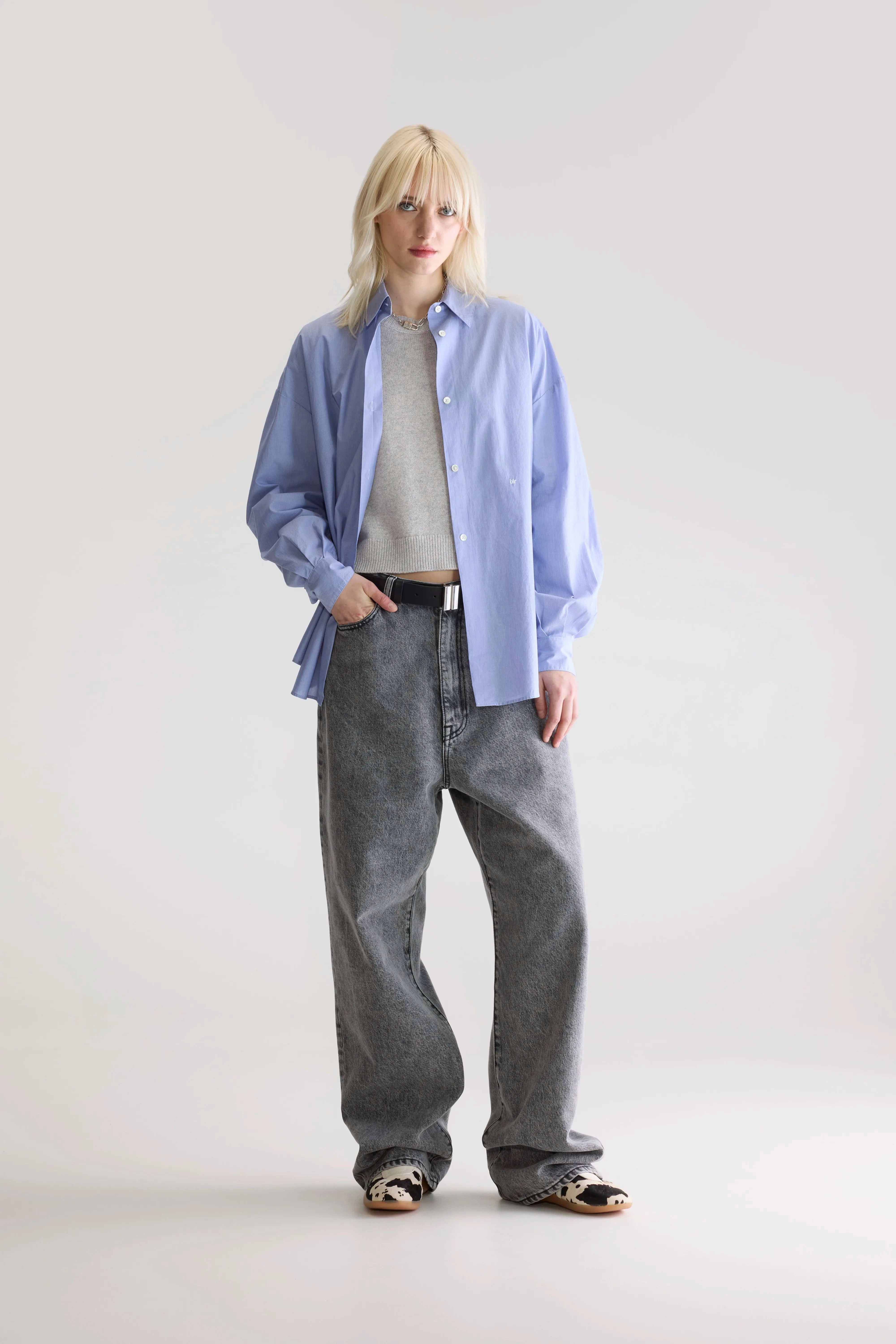 Gillian striped shirt (252 / W / STRIPE D) stain resistant coating Comfy Layer