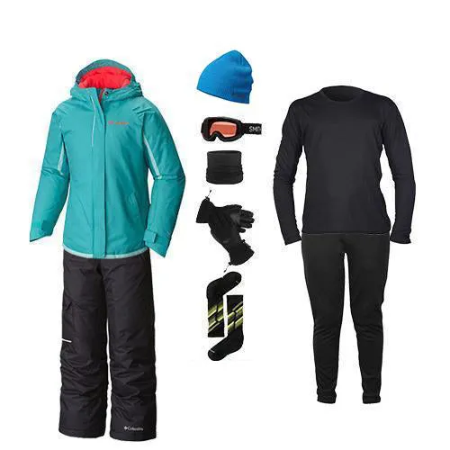 Bonded Seam Technology Reflective Detail Girl's All Apparel Package w/ Bibs