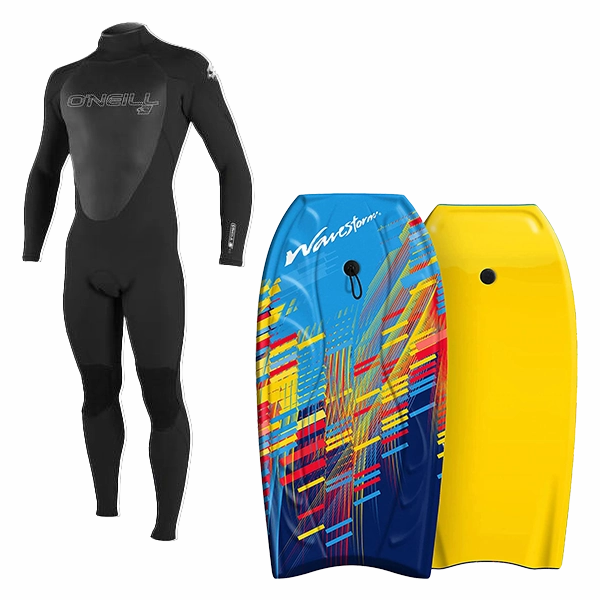 HyperCompressedFoam Youth Wetsuit & Bodyboard Package