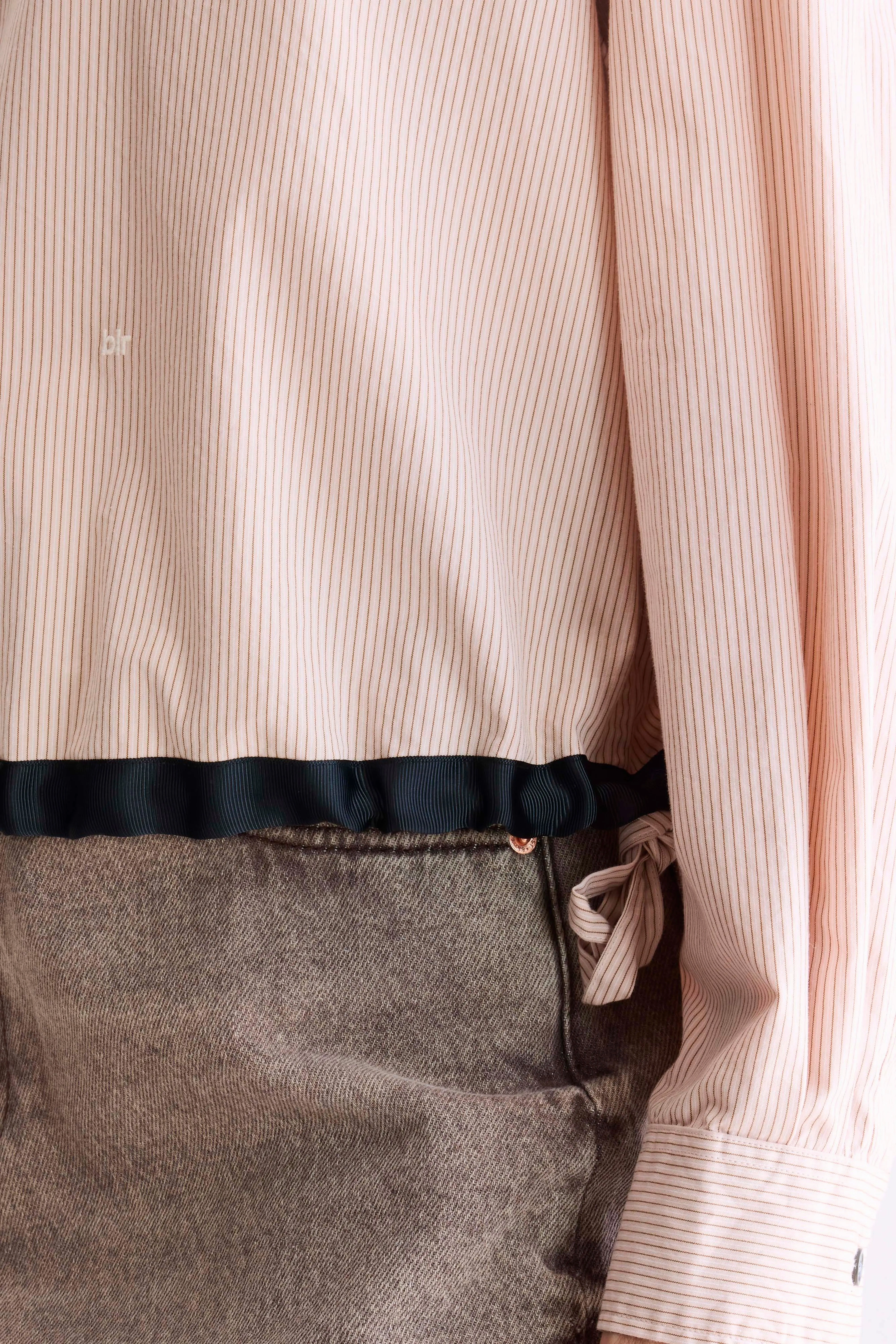 Urban Essential Cuffed Sleeves Glow adjustable shirt (252 / W / STRIPE V)