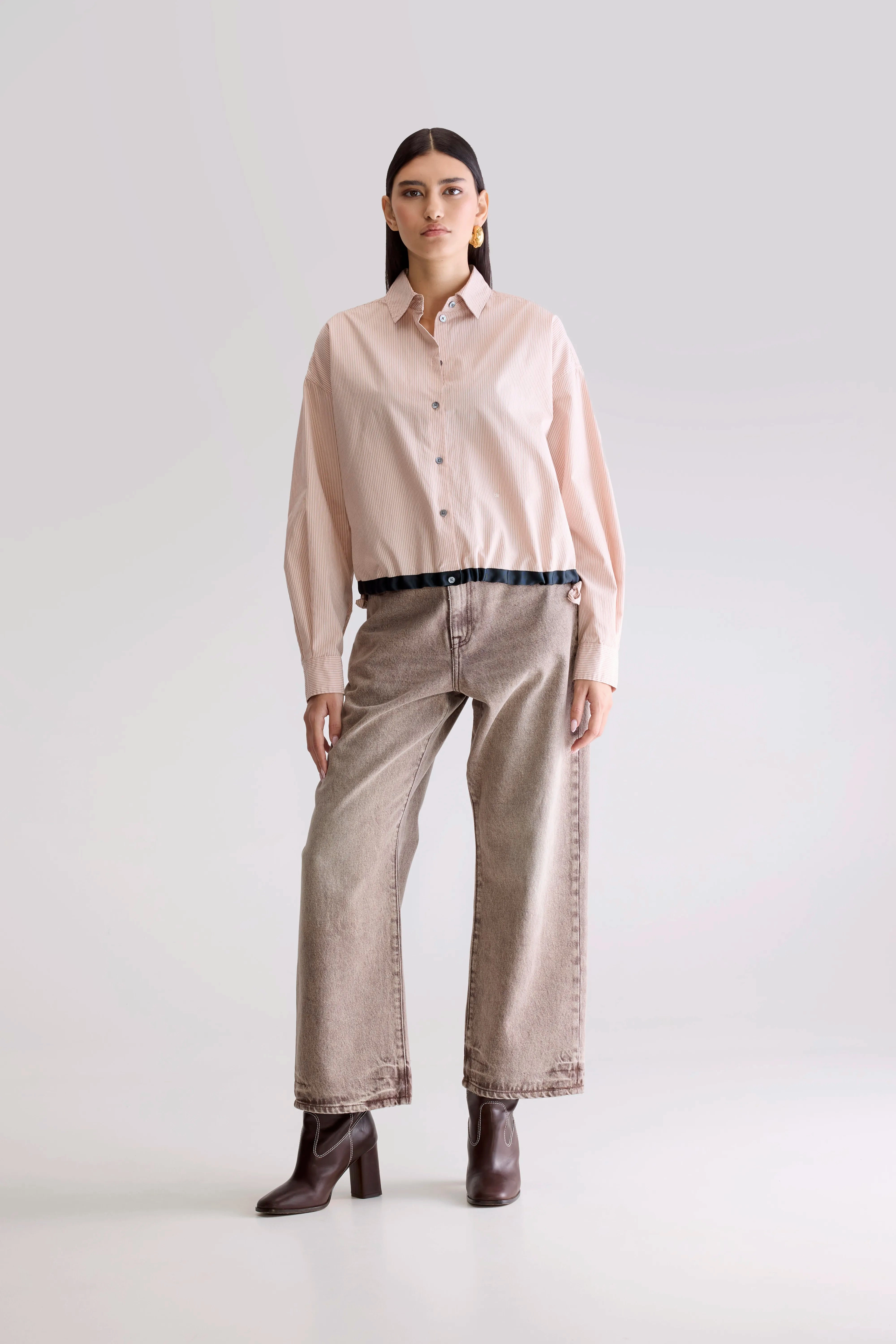 Glow adjustable shirt (252 / W / STRIPE V) product urban style quotient