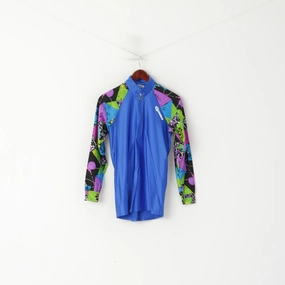 Gonso Men S Cycling Shirt Blue Shiny Stretch Long Sleeve Zip Neck Jersey Bike Top Seamless construction Tight fit sexiness