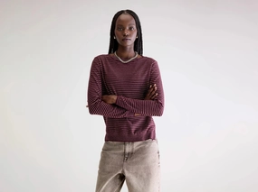 Gop boatneck sweater (252 / W / STRIPE A) Weekend Ready Chic Look