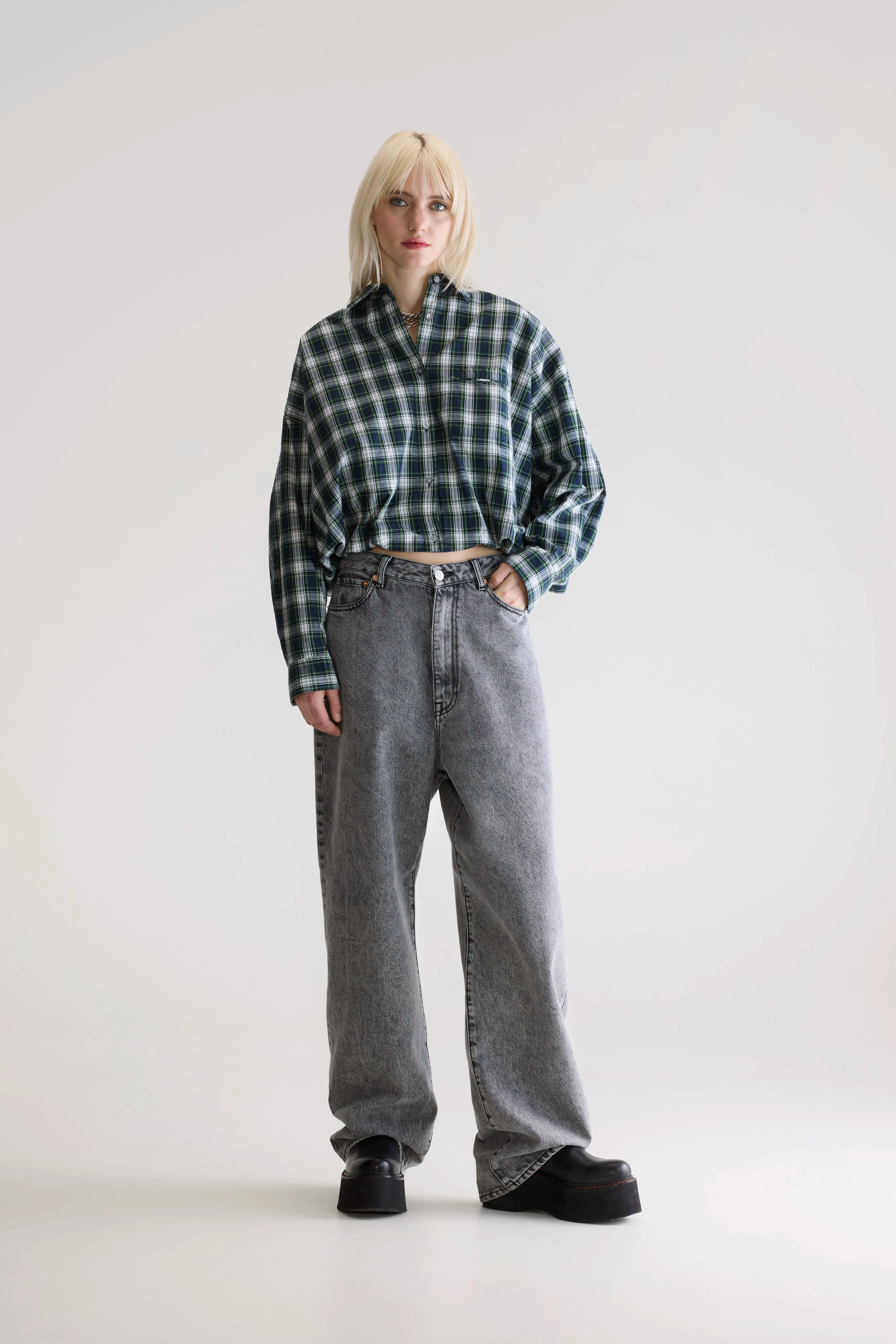 Graham checkered shirt (252 / W / CHECK Q) Smart Fashion