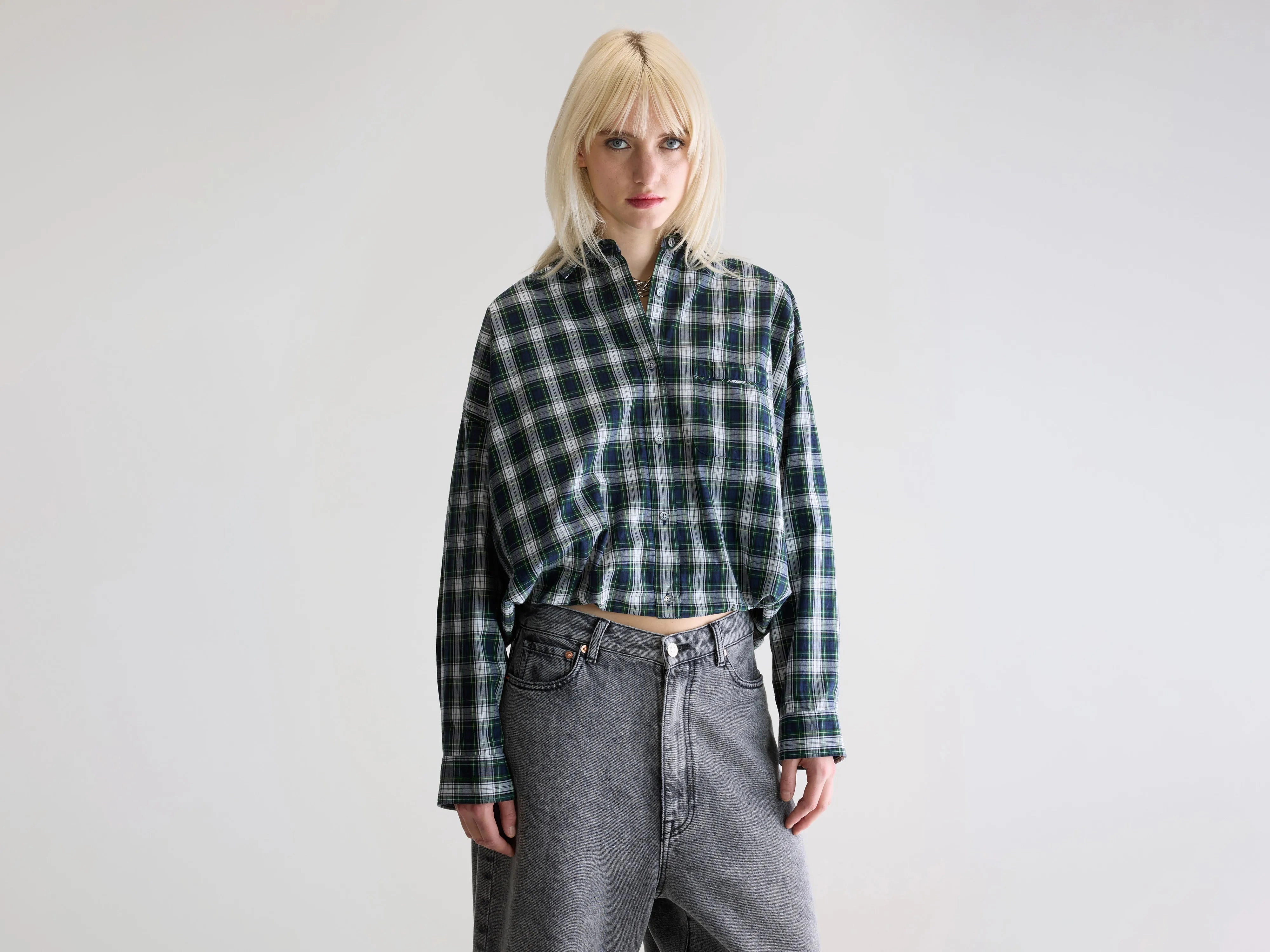 Graham checkered shirt (252 / W / CHECK Q) Cozy Street Style