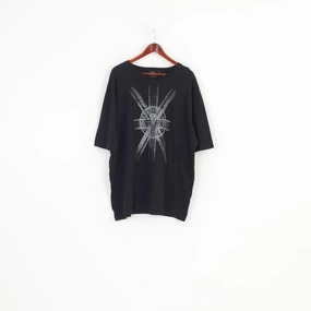 Comfort Wearable Simple Comfort Guinness Men 3/4XL Shirt  Black Cotton Short Sleeve Sport Top