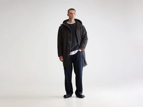 Faux Fur Collar Wind Stop Hanson hooded parka (252 / M / PIRATE)