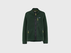 Men's Retro Pile Fleece Jacket  (252 / M / GREEN) Outdoor Trip MultiLayerSystem