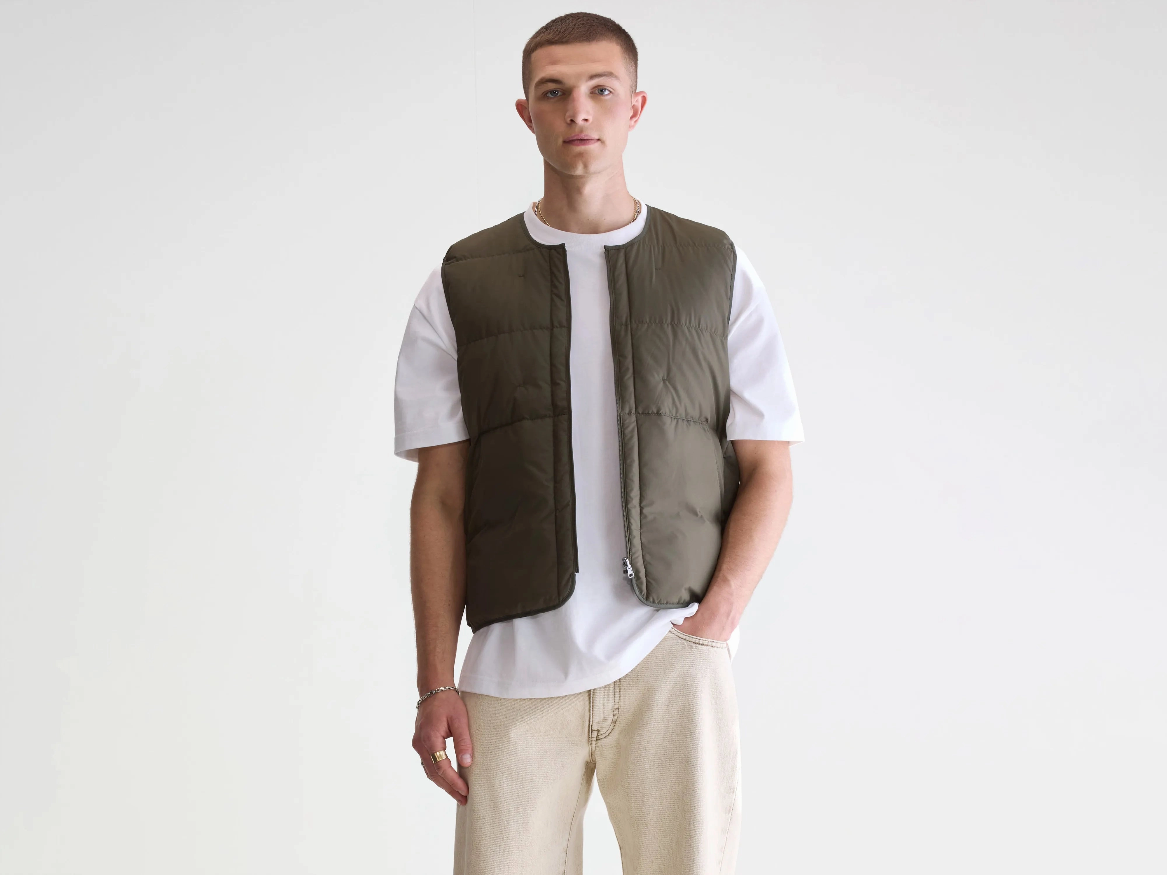 Hoch bodywarmer (251 / M / DARK OLIVE) Easy Movement Cut Light Reflective