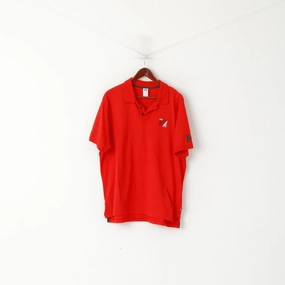 Ultimate Fit Helly Hansen Men XXL Polo Shirt Red Cotton Nor 1877 Classic Stretch Top