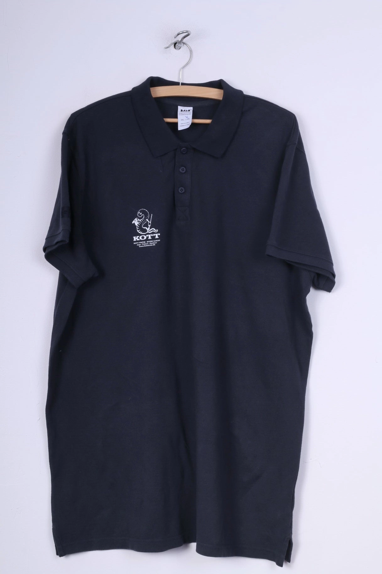 Casual Essential comfortable option Helly Hansen Mens 3XL Polo Shirt M/S Solea Hvide Sande Summer Top Navy Cotton