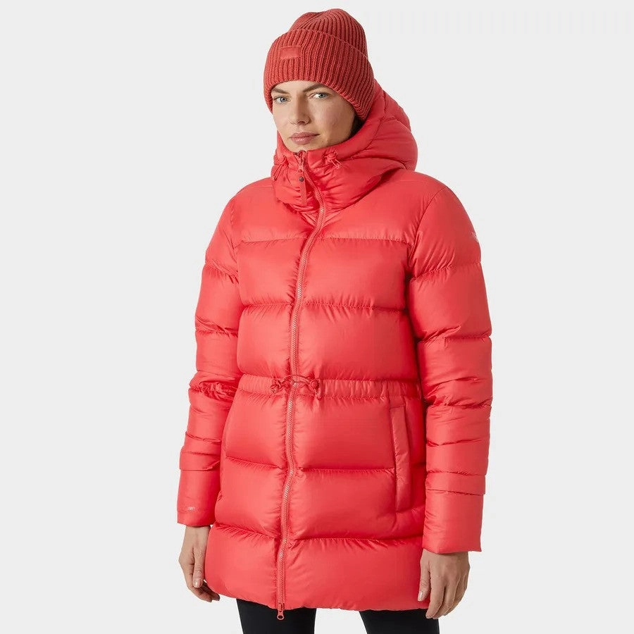 Helly Hansen W's Essence Down Parka Poppy Red Small Neutral palette