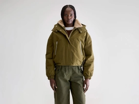 AirflowVents Quick Access Hidden Pockets Herna cropped jacket (252 / W / MILITARY)